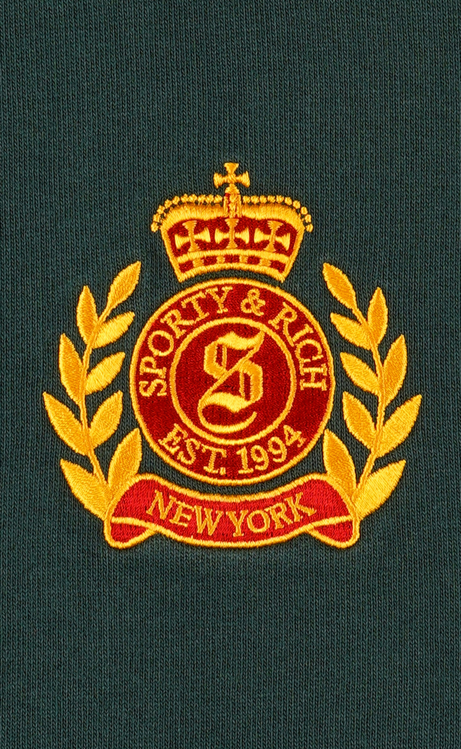 NY CREST EMBROIDERED FOREST HOODIE