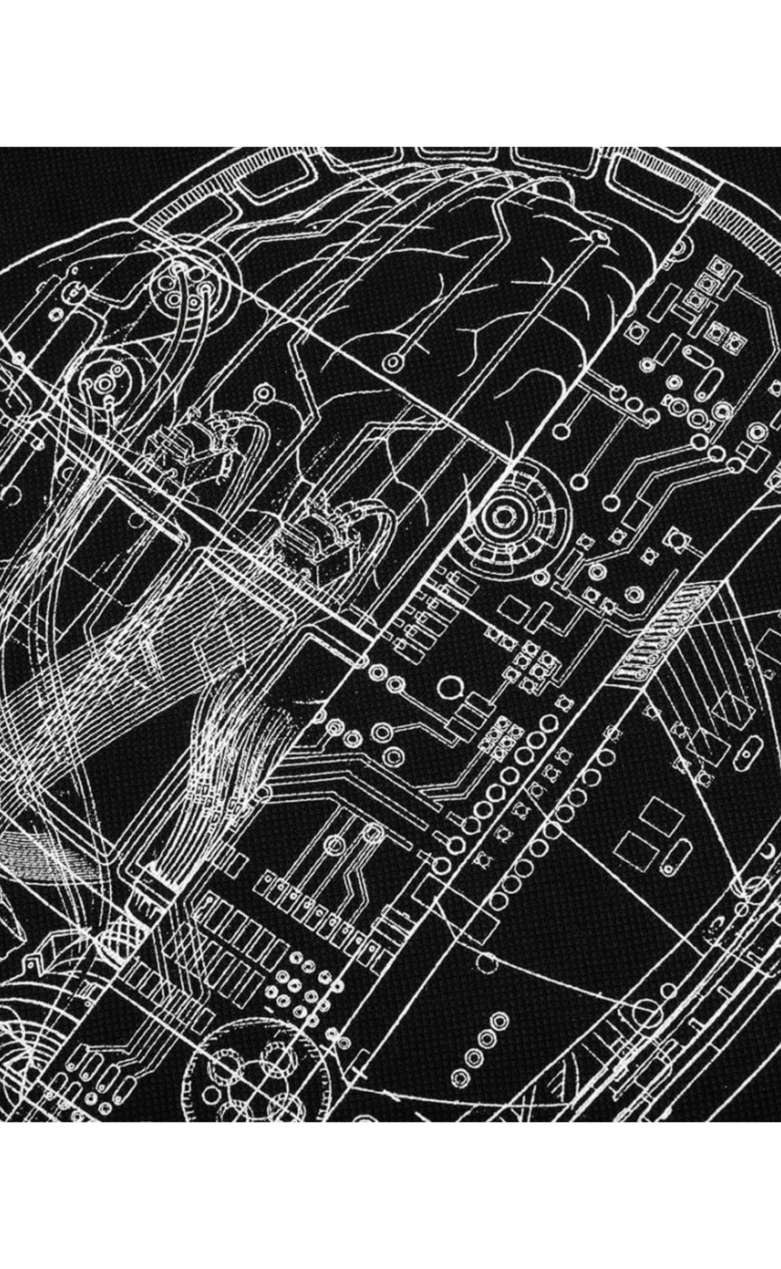 SCHEMATIC POLO BLACK LONGSLEEVE