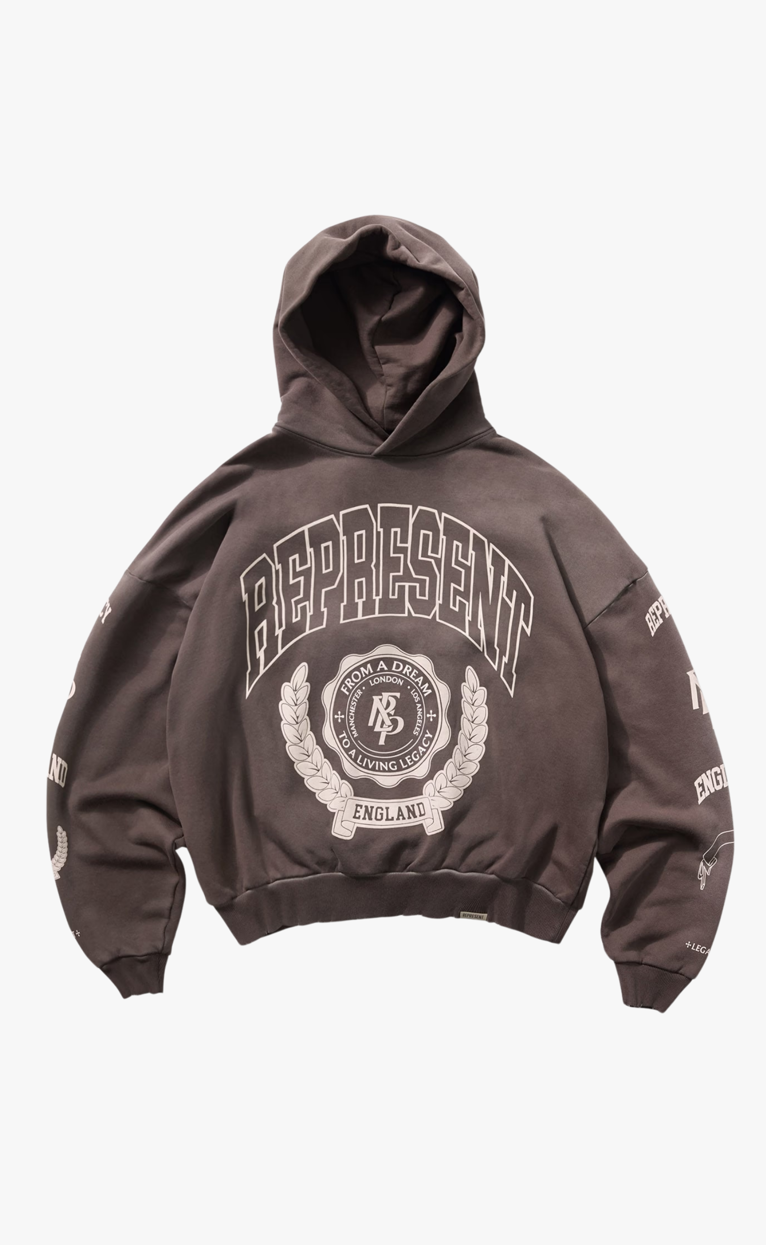 REPRESENT LEGACY CREST NERO HOODIE