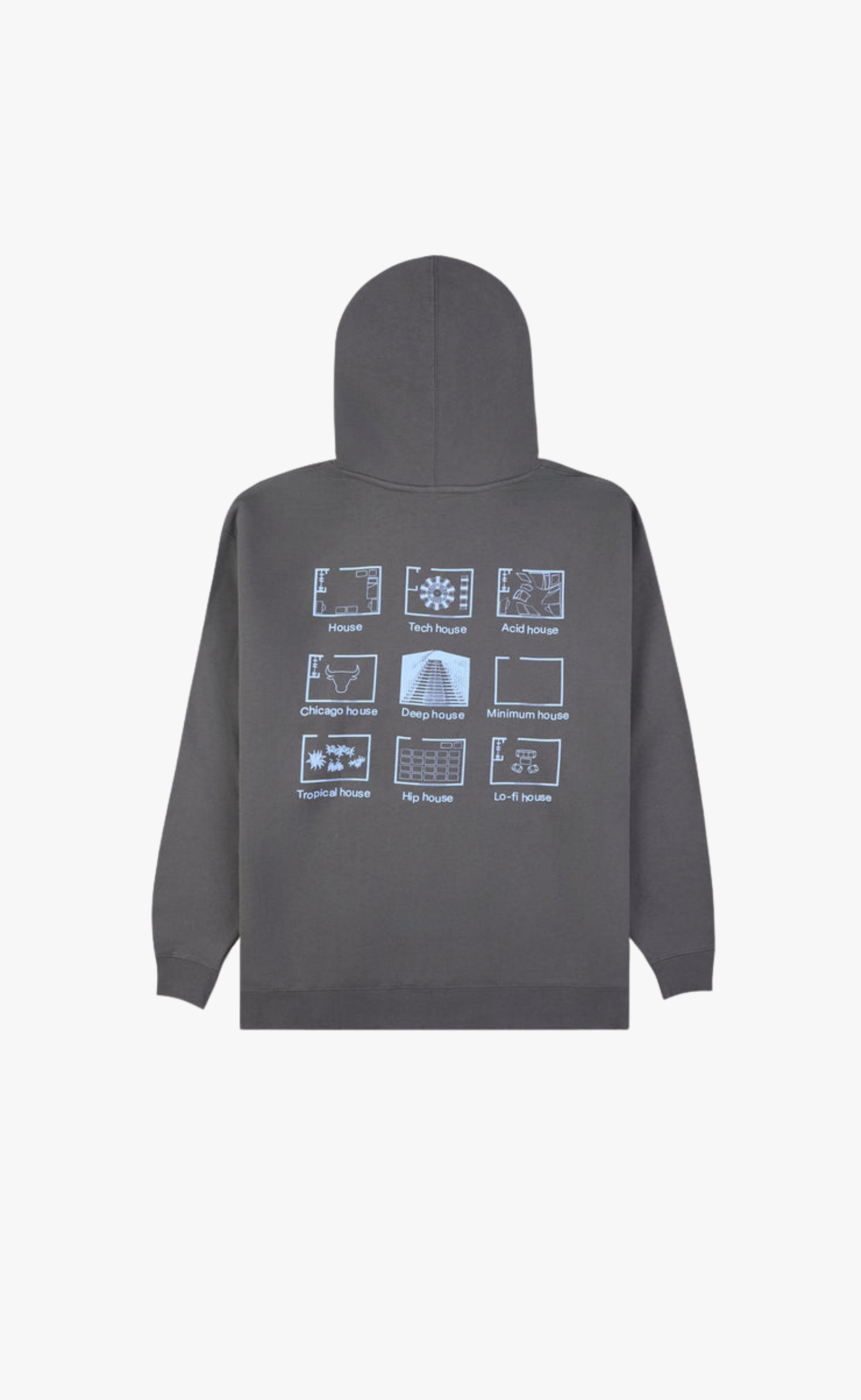 HOUSE BLEND CHARCOAL HOODIE