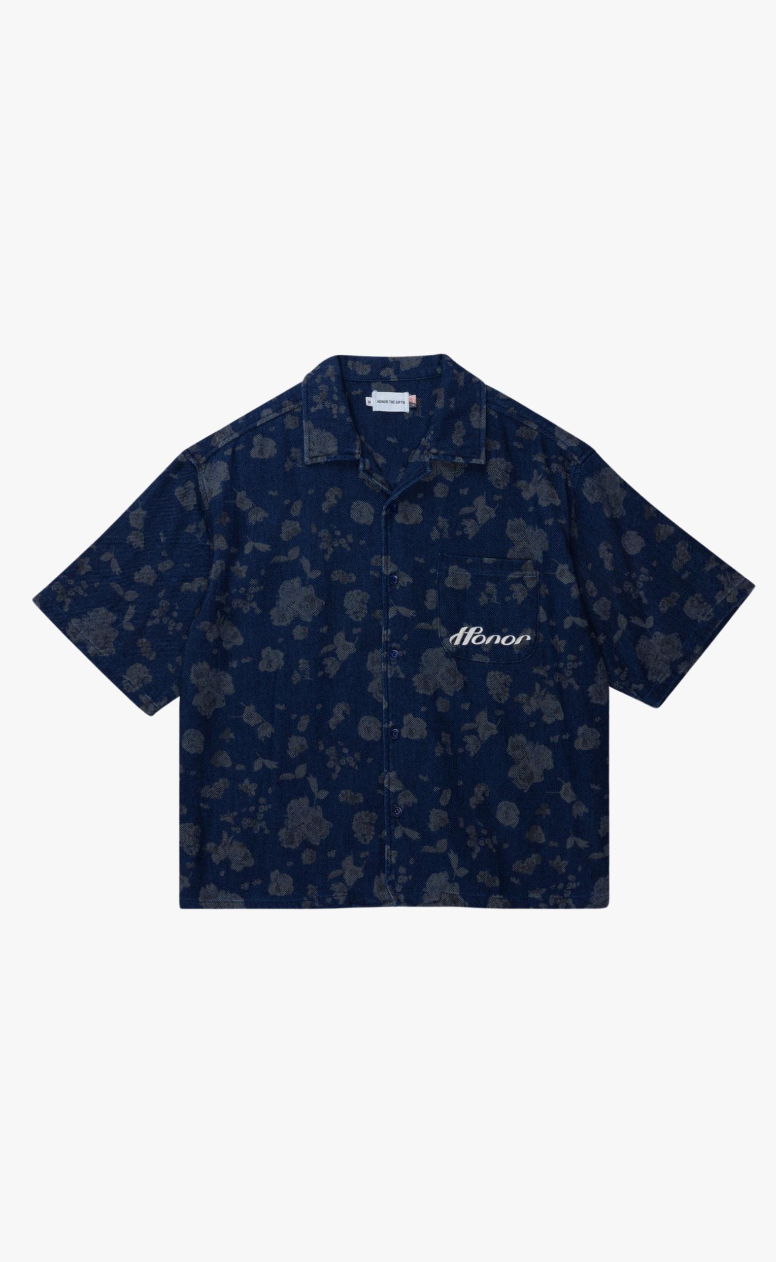 INDIGO FLORAL CAMP BLUE SHIRT