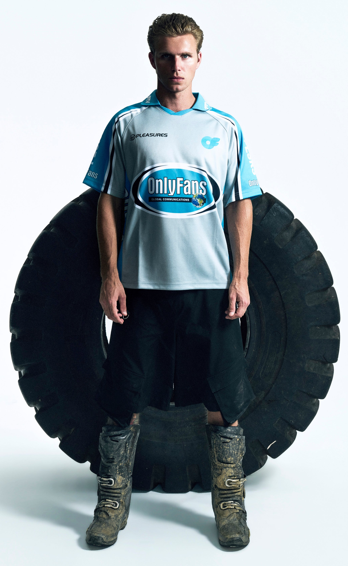 OFTV JERSEY BLUE T-SHIRT