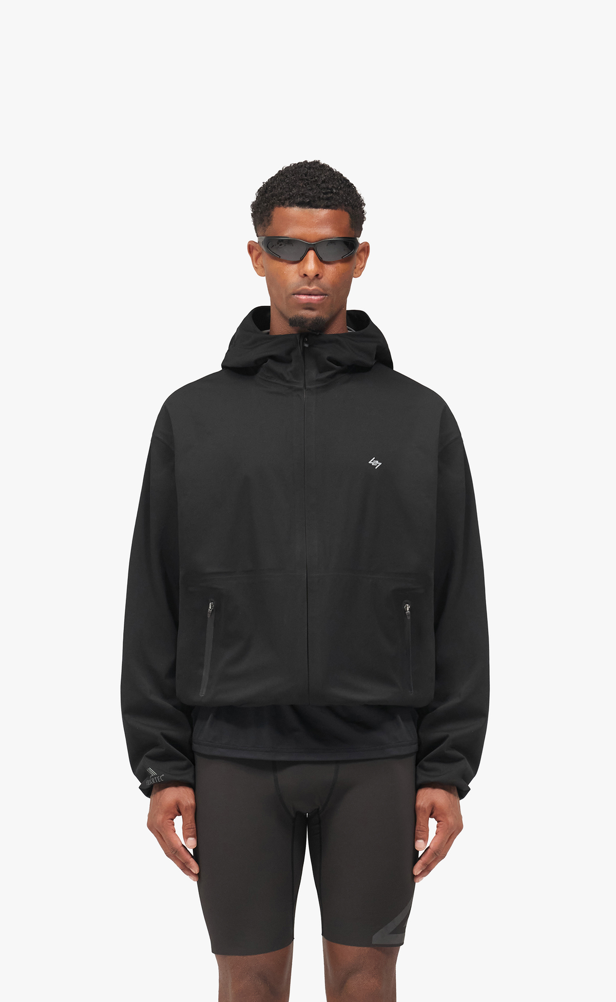 247 POWER SHIELD WINDBREAKER JET BLACK JACKET