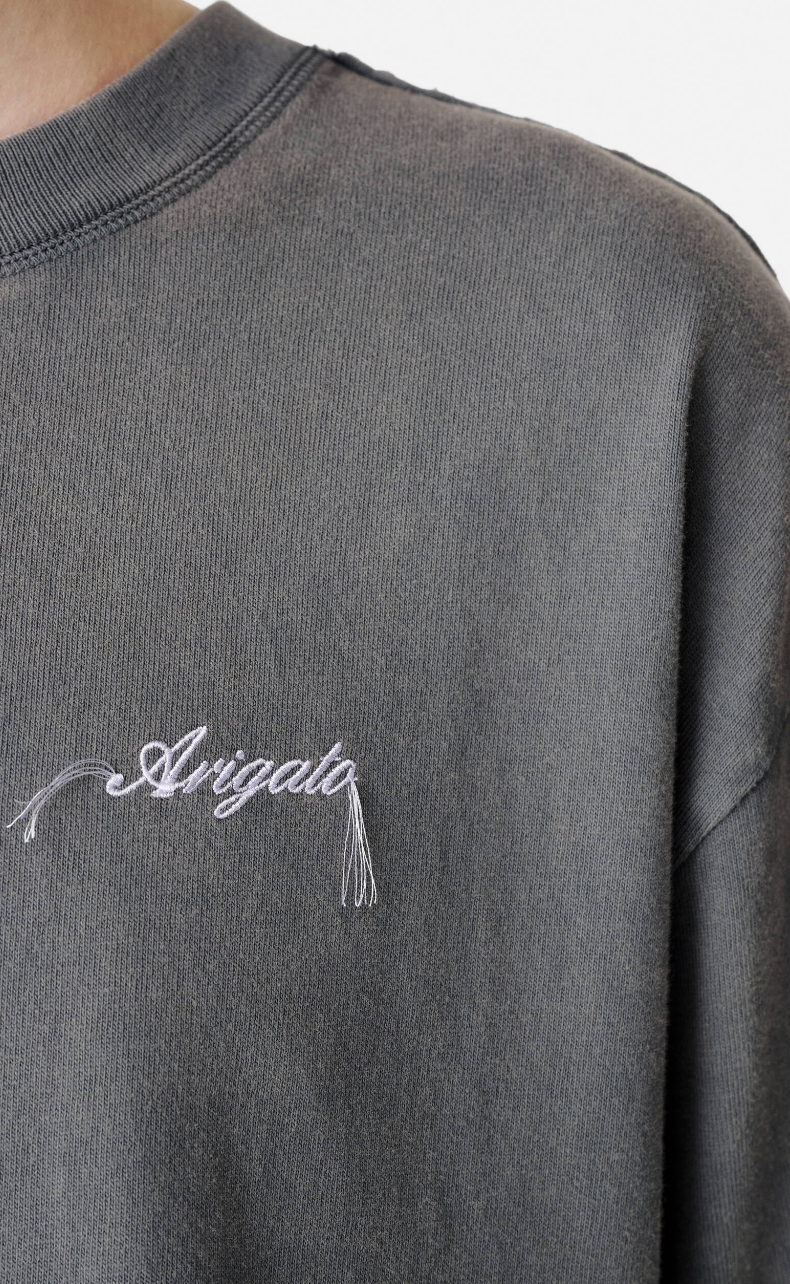 HONOR WASHED STEEL GREY T-SHIRT