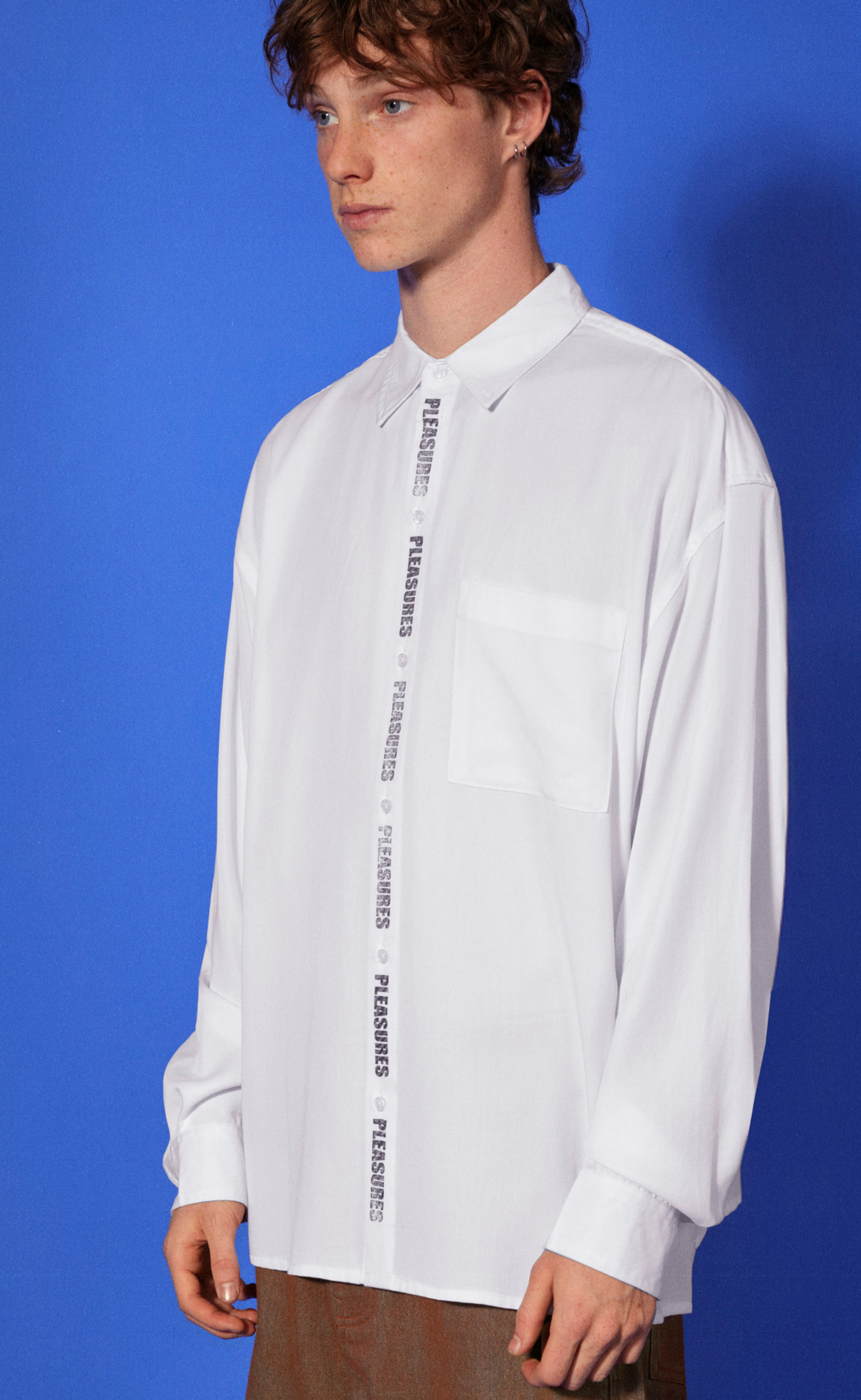IMPACT BUTTON UP WHITE SHIRT