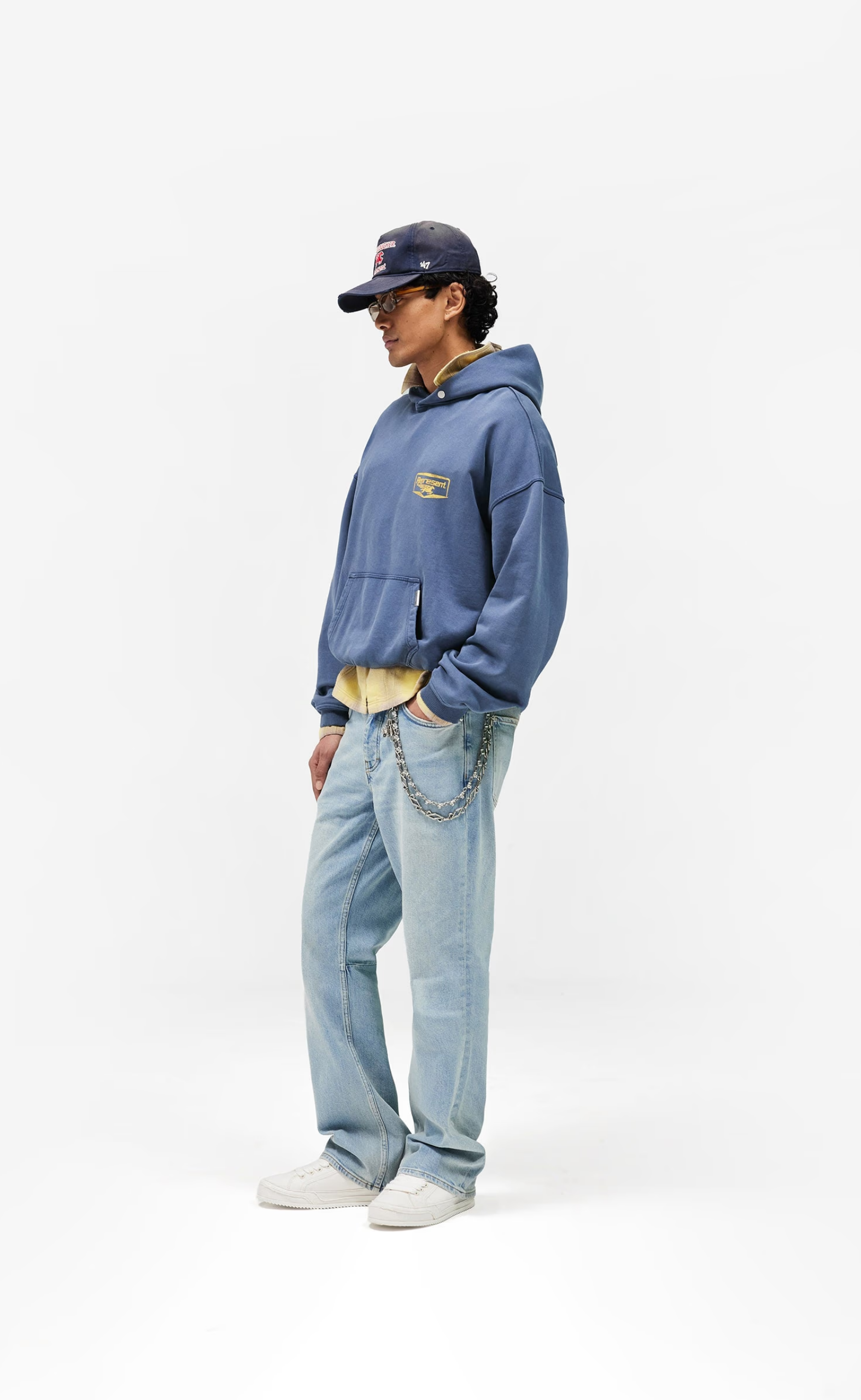 NOTHING FASTER INDIGO HOODIE