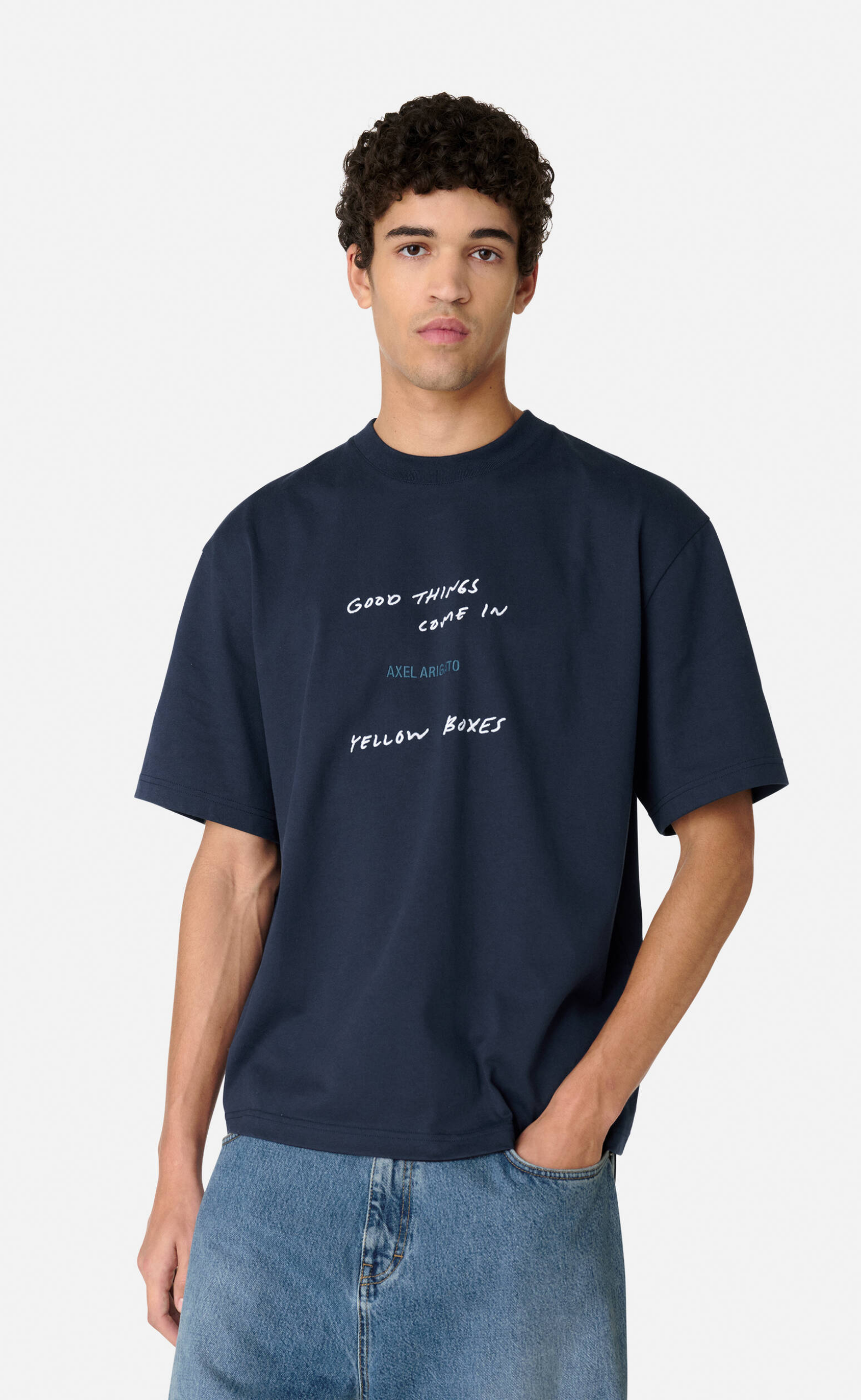 GOOD THINGS NAVY T-SHIRT