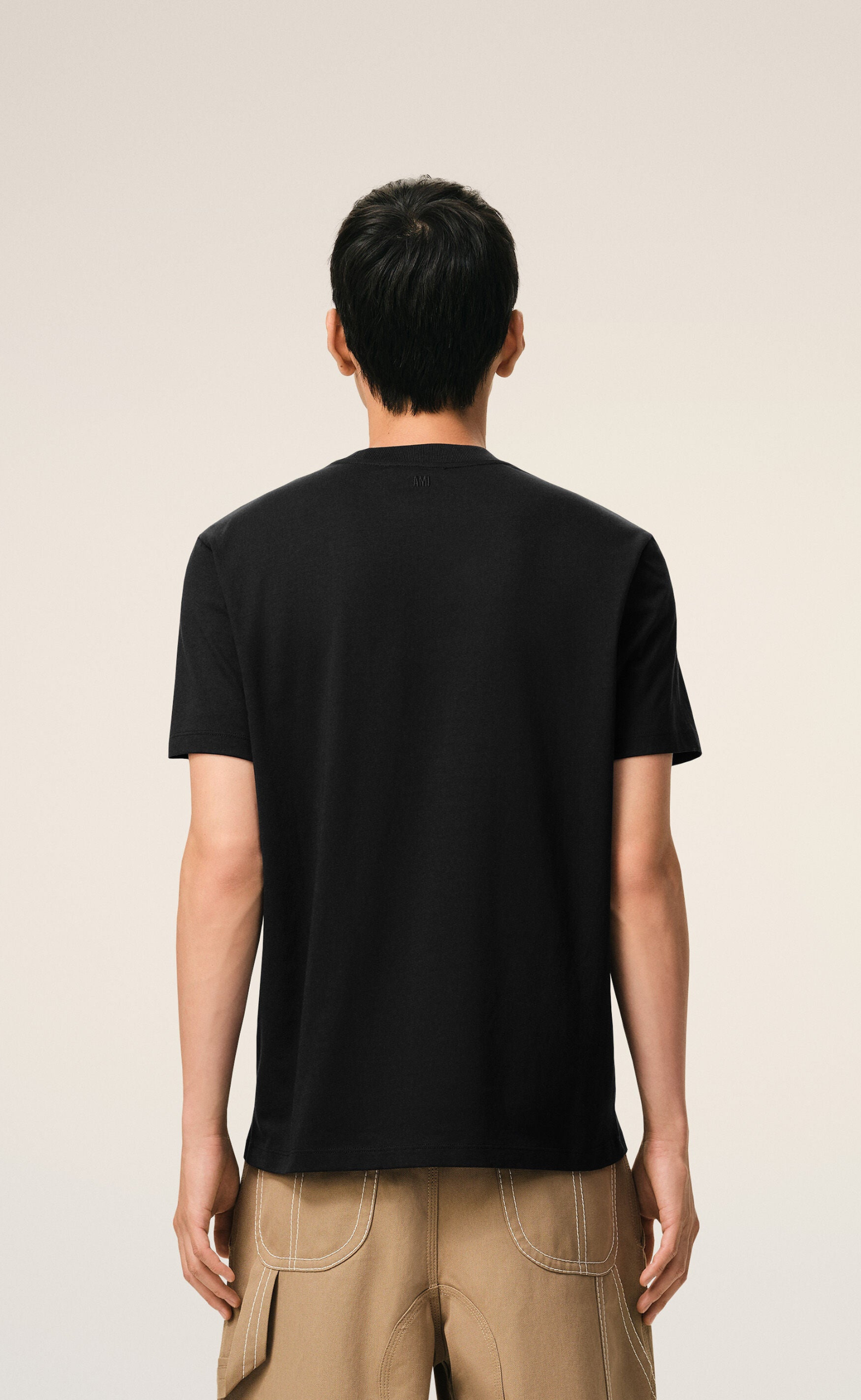JERSEY CONTRASTED ADC BLACK T-SHIRT