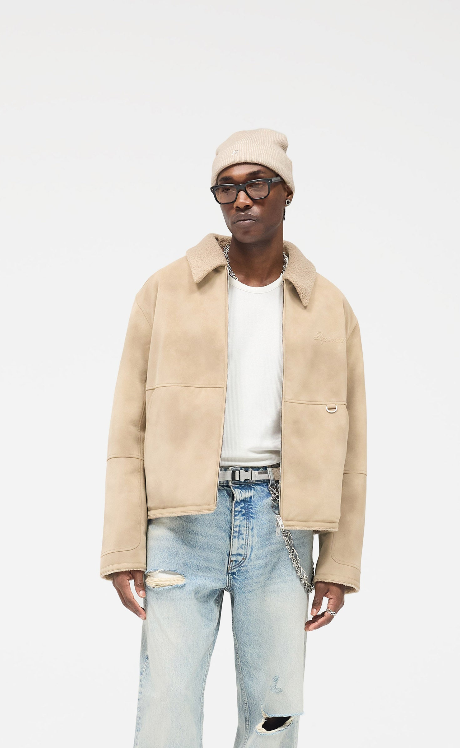 SHEARLING CAFE JACKET