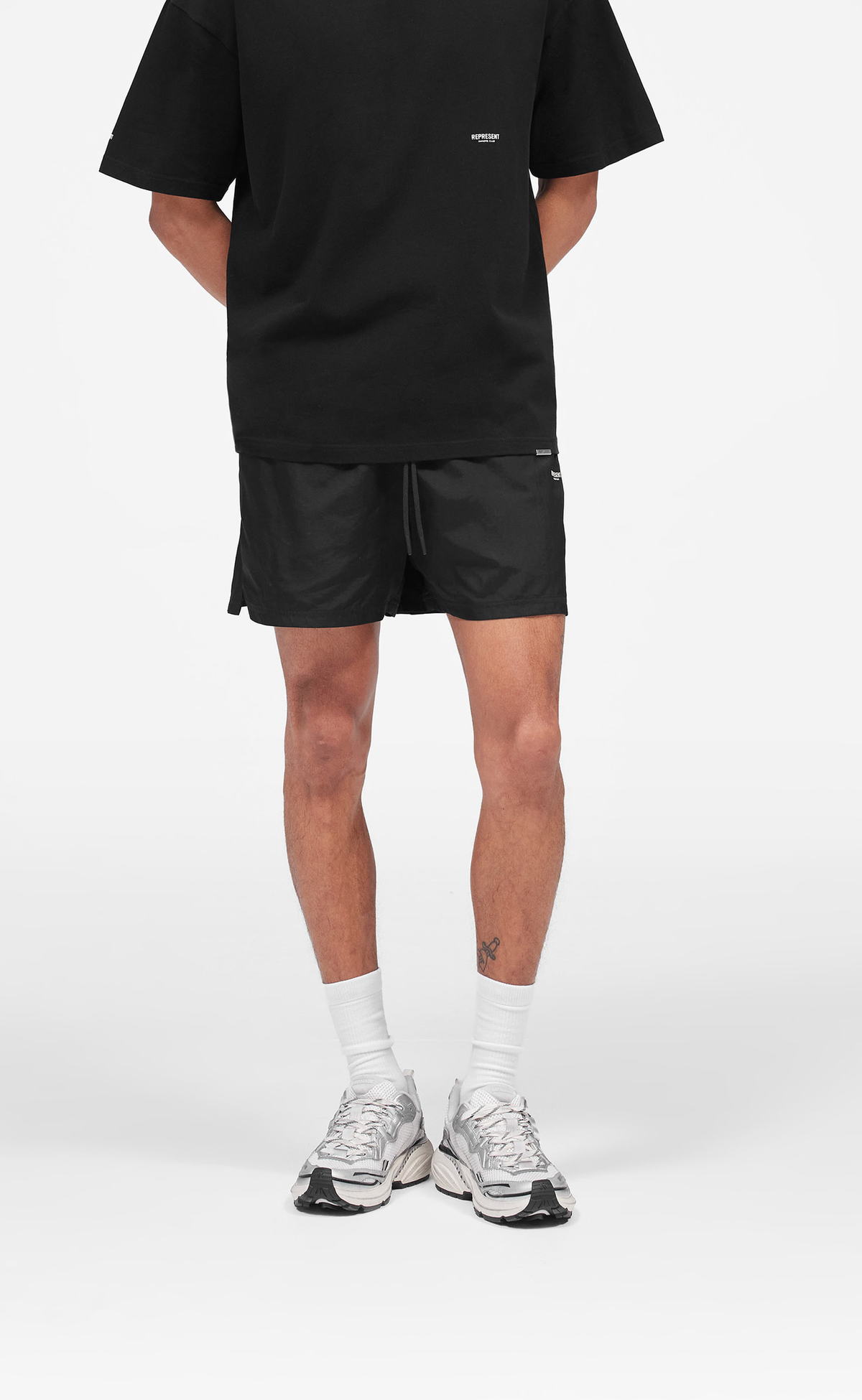 MICRO OWNERS CLUB SWIM JET BLACK SHORTS