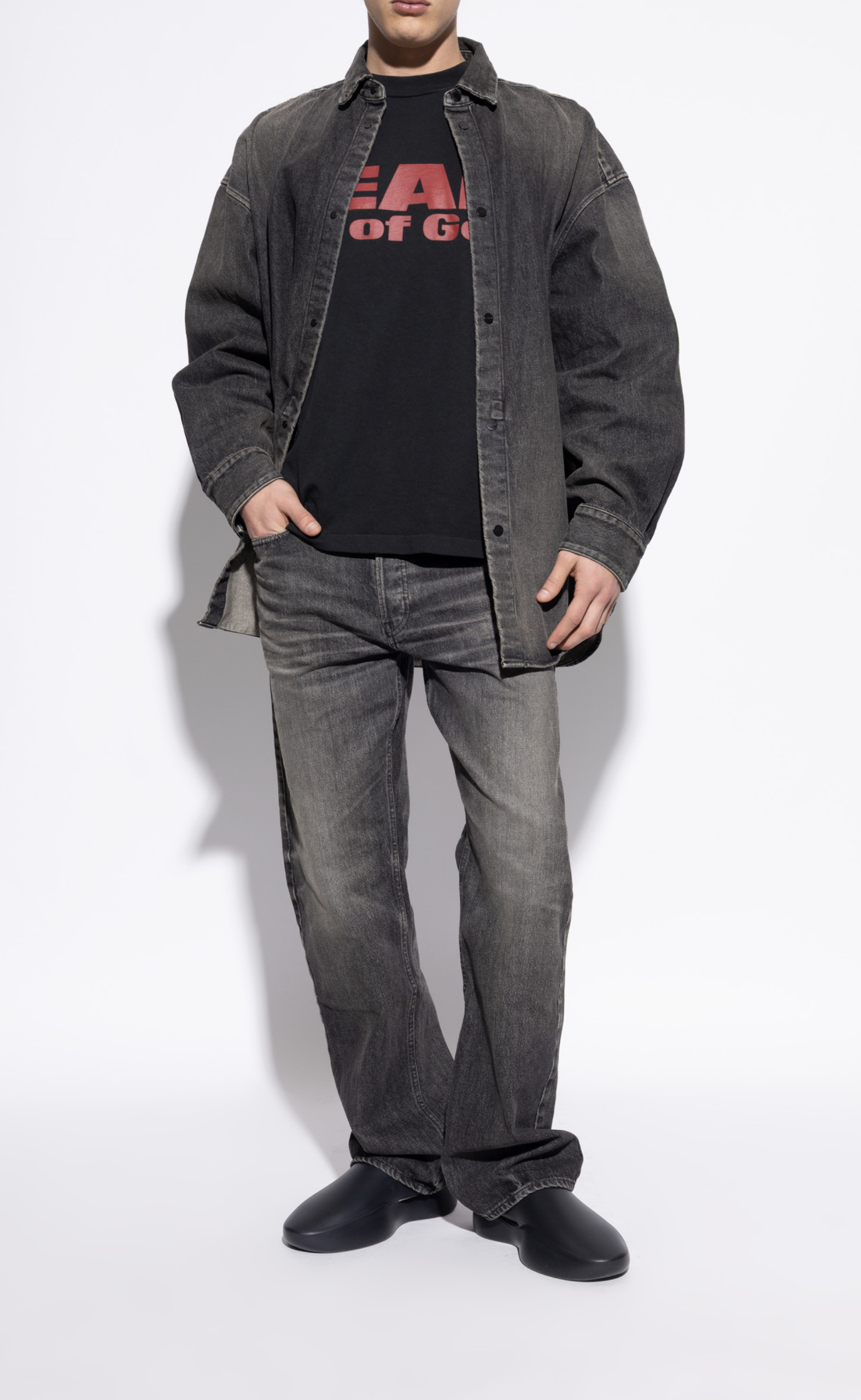 EVA RUNNER EVA BLACK SLIPPERS