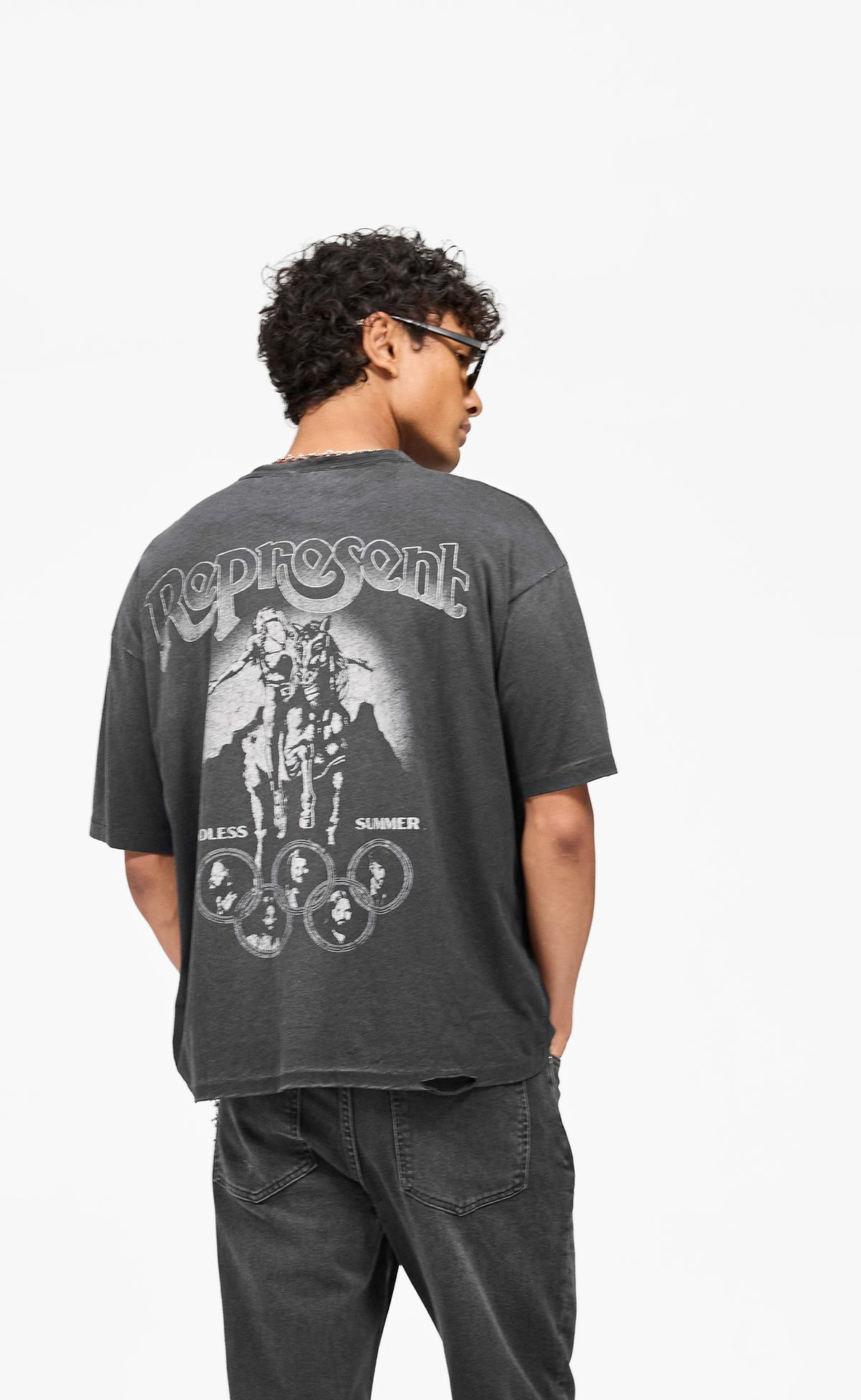 BEACH BOYS ENDLESS SUMMER STAINED BLACK T-SHIRT