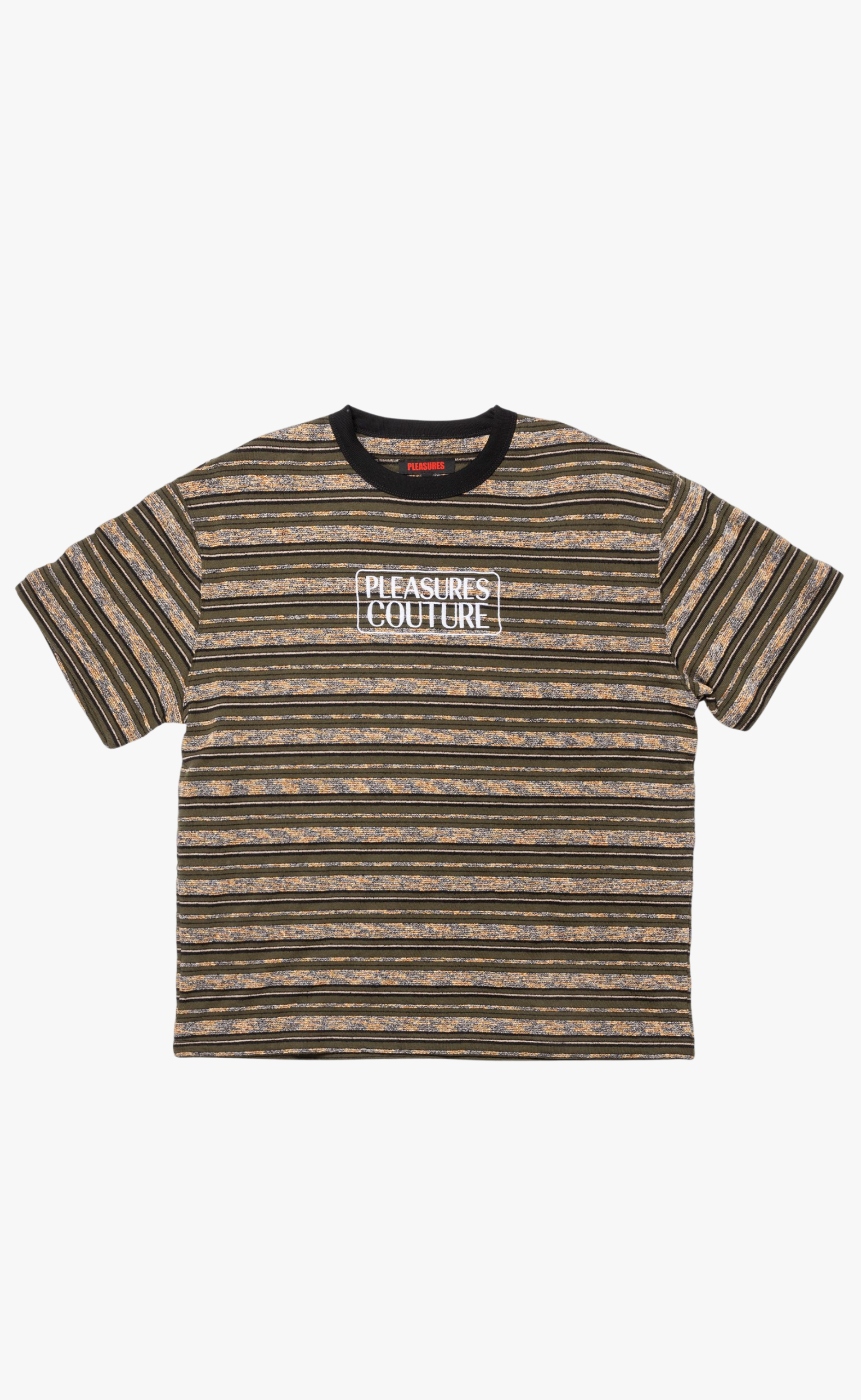 COUTURE STRIPE OLIVE T-SHIRT