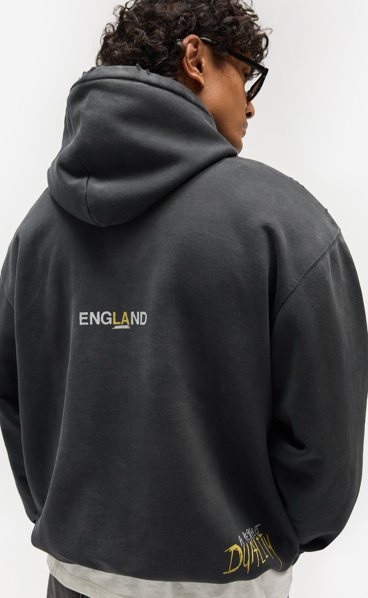 ENEMY WASHED BLACK HOODIE