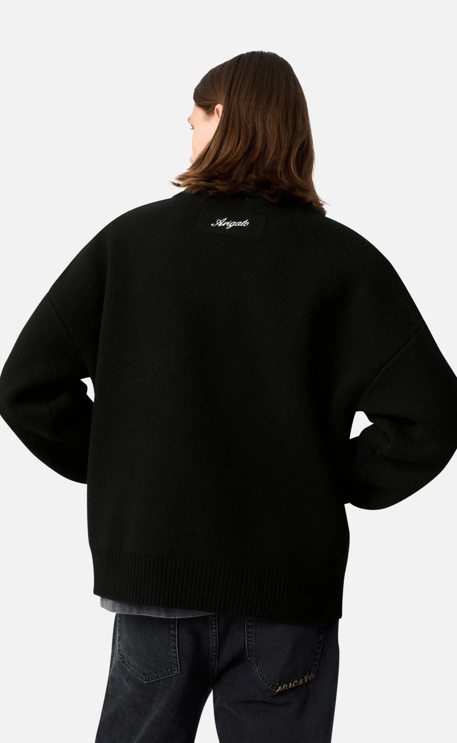 CORE ZIP-UP BLACK SWEATER