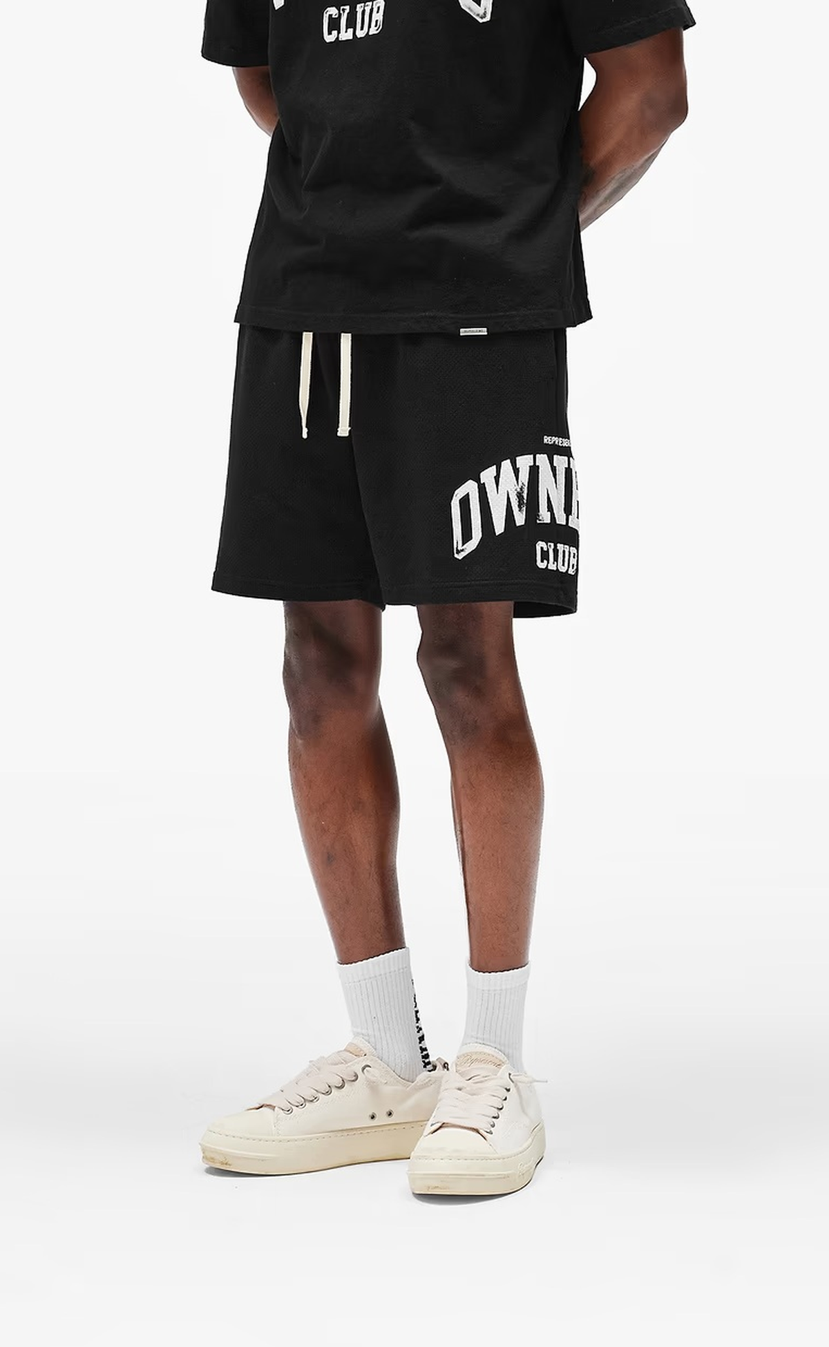 OWNERS MESH JET BLACK SHORTS