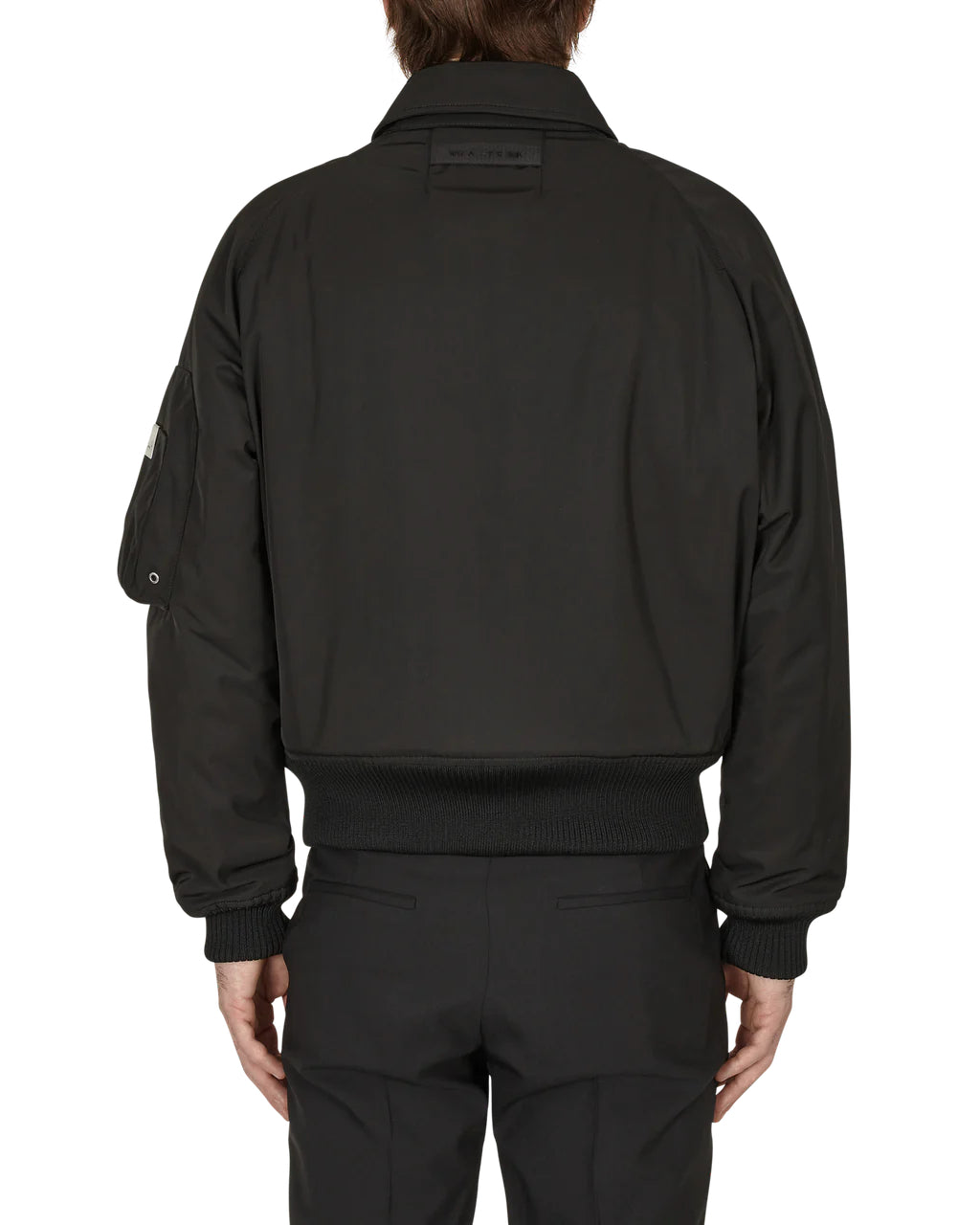 BLACK ARCH LOGO BOMBER JACKET