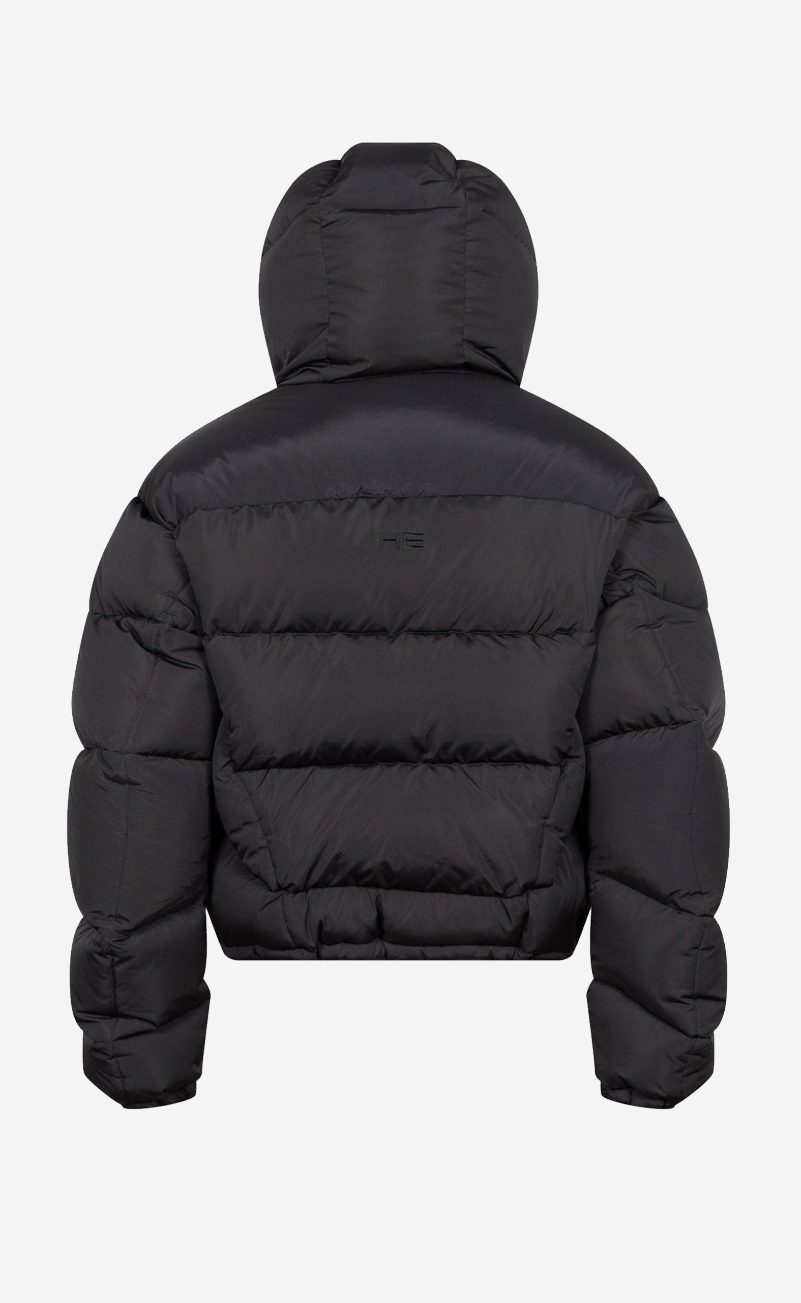ABSTRACT DOWN PUFFER BLACK