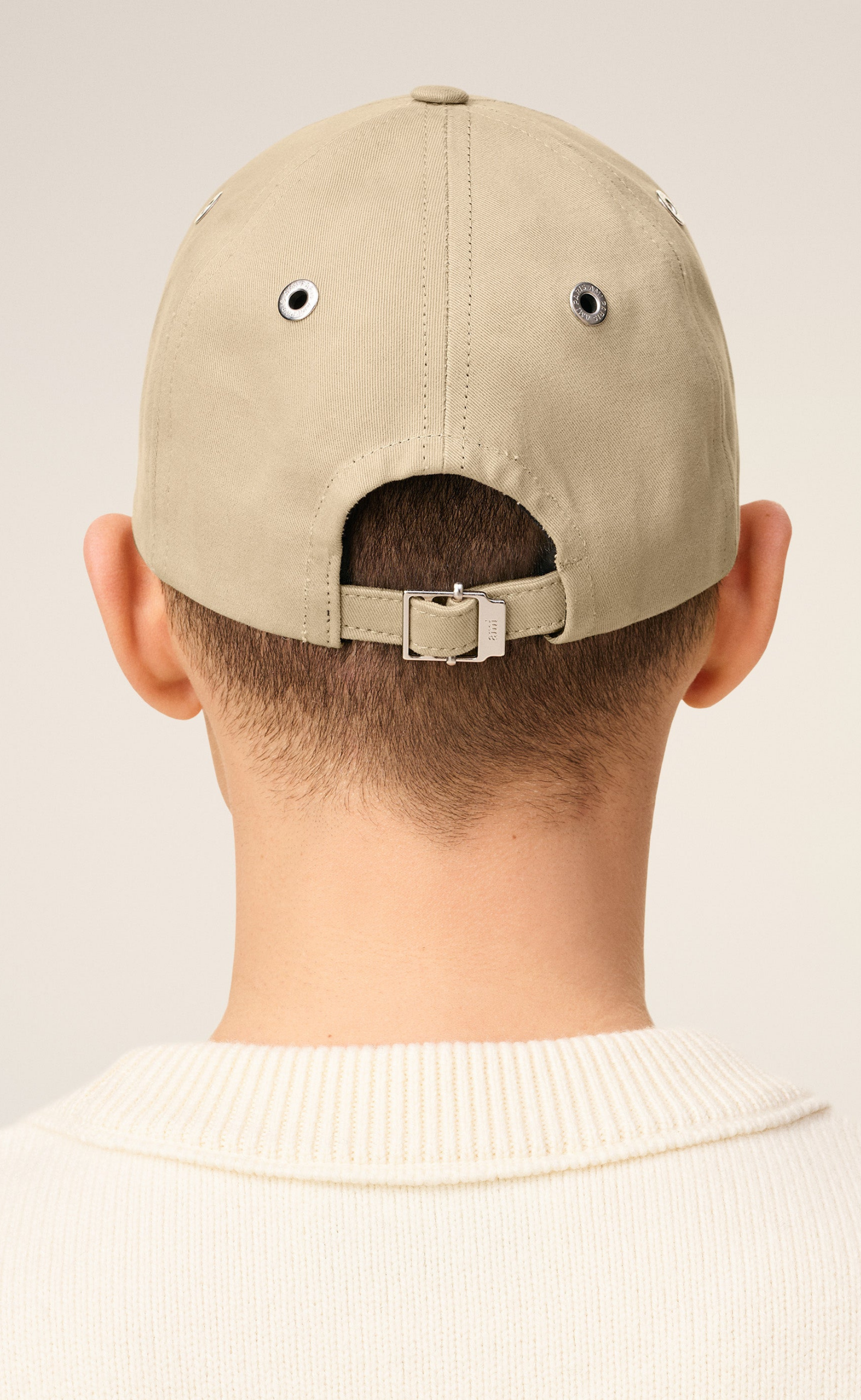  AMI DE COEUR EMBROIDERY CAFE CREME HAT