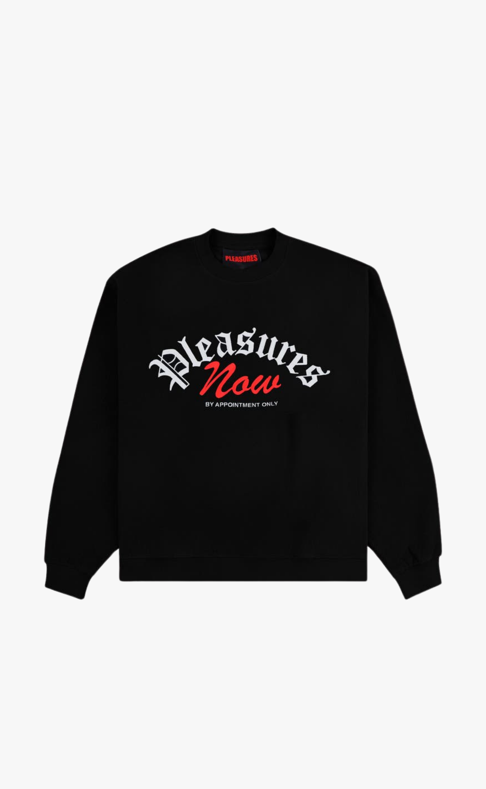 APPOINTMENT FLEECE BLACK CREWNECK