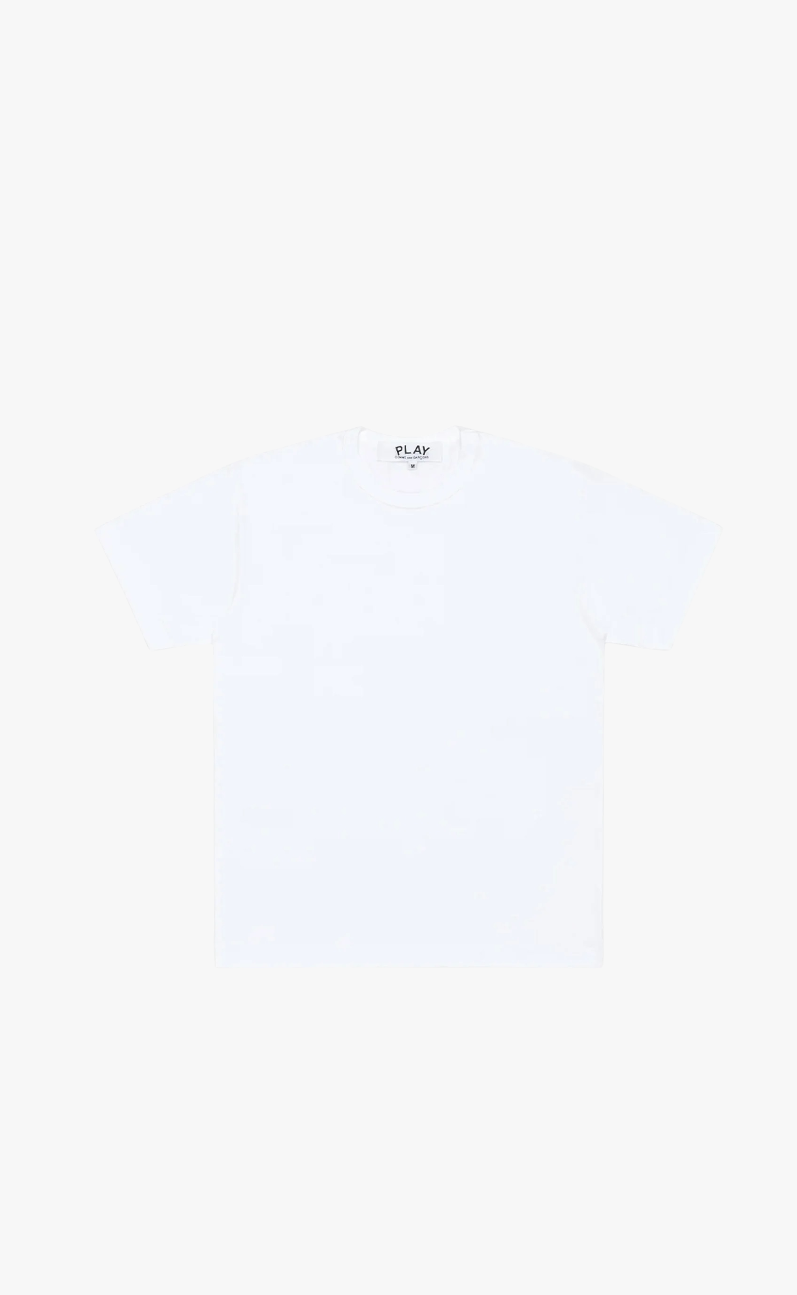 BACK BLACK EMBROIDERED HART WHITE T-SHIRT