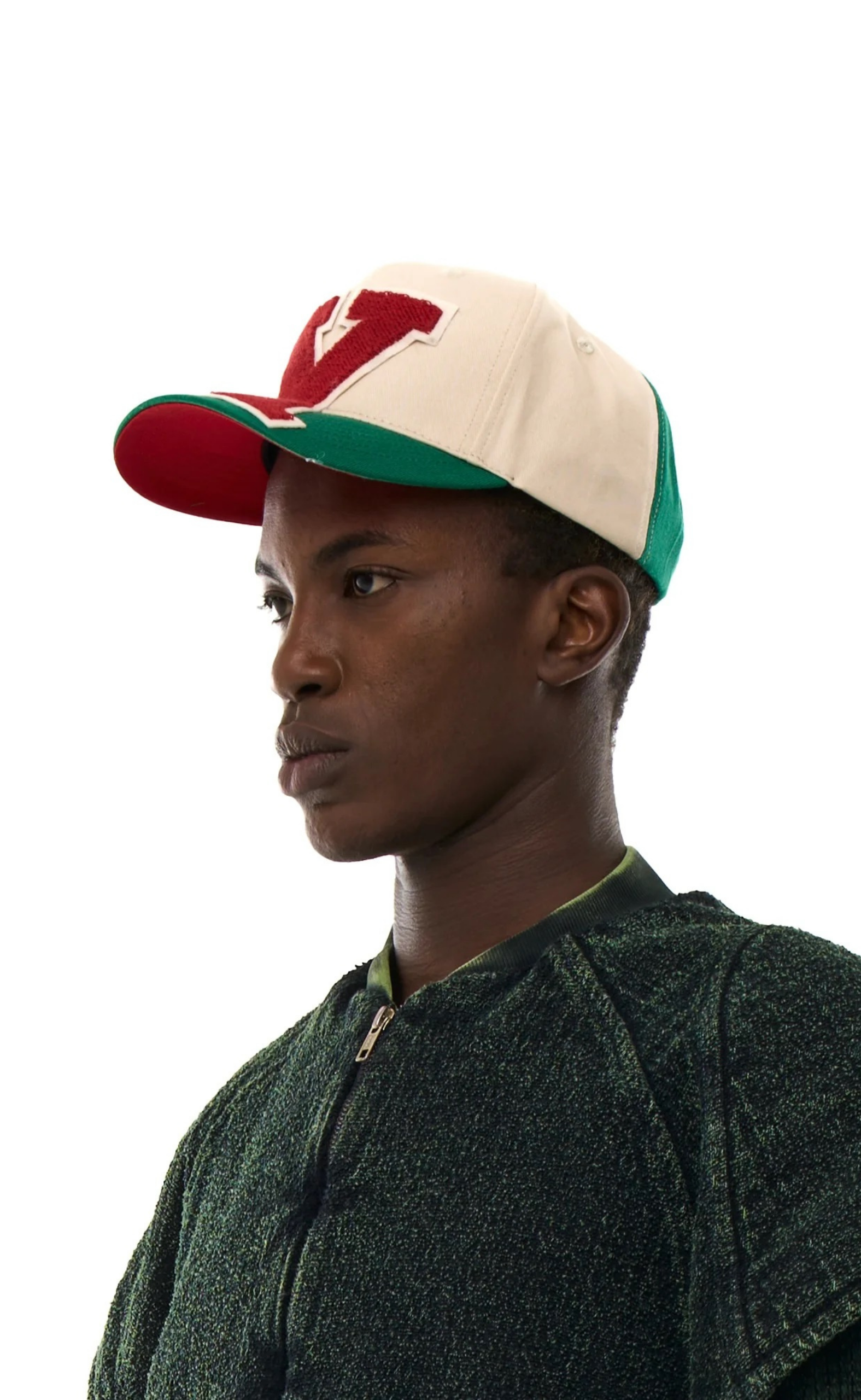 BASEBALL X CREAM GREEN HAT