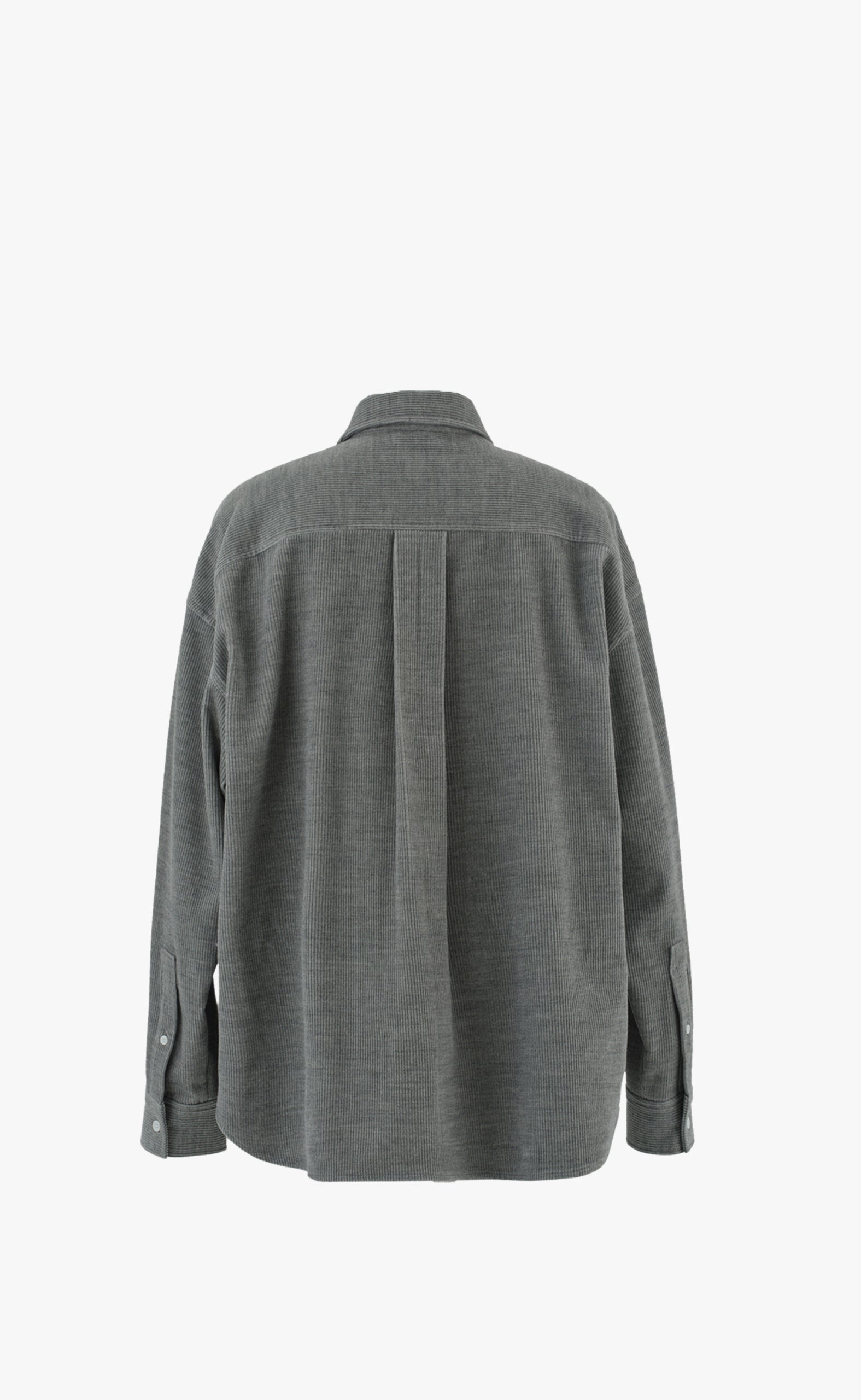 BASIC CORDUROY GREY SHIRT