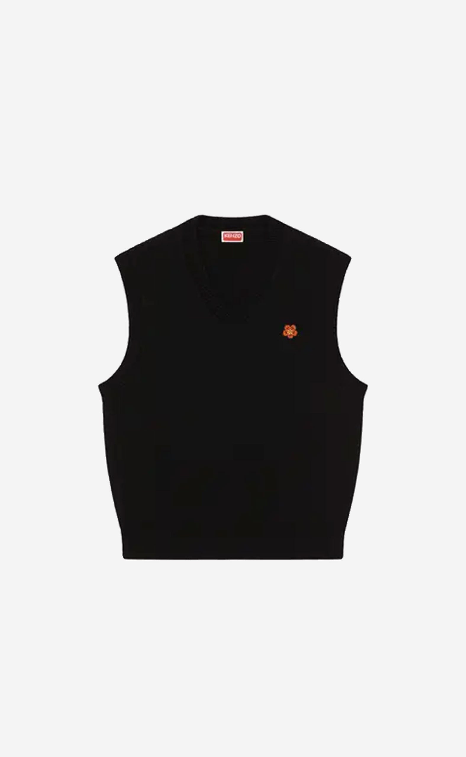 BLACK BOKE FLOWER CREST VEST