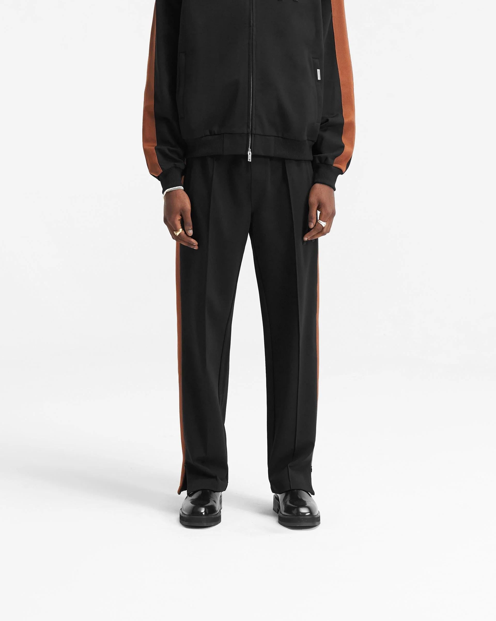 BLACK BROWN INITIAL TRACKSUIT SWEATPANT