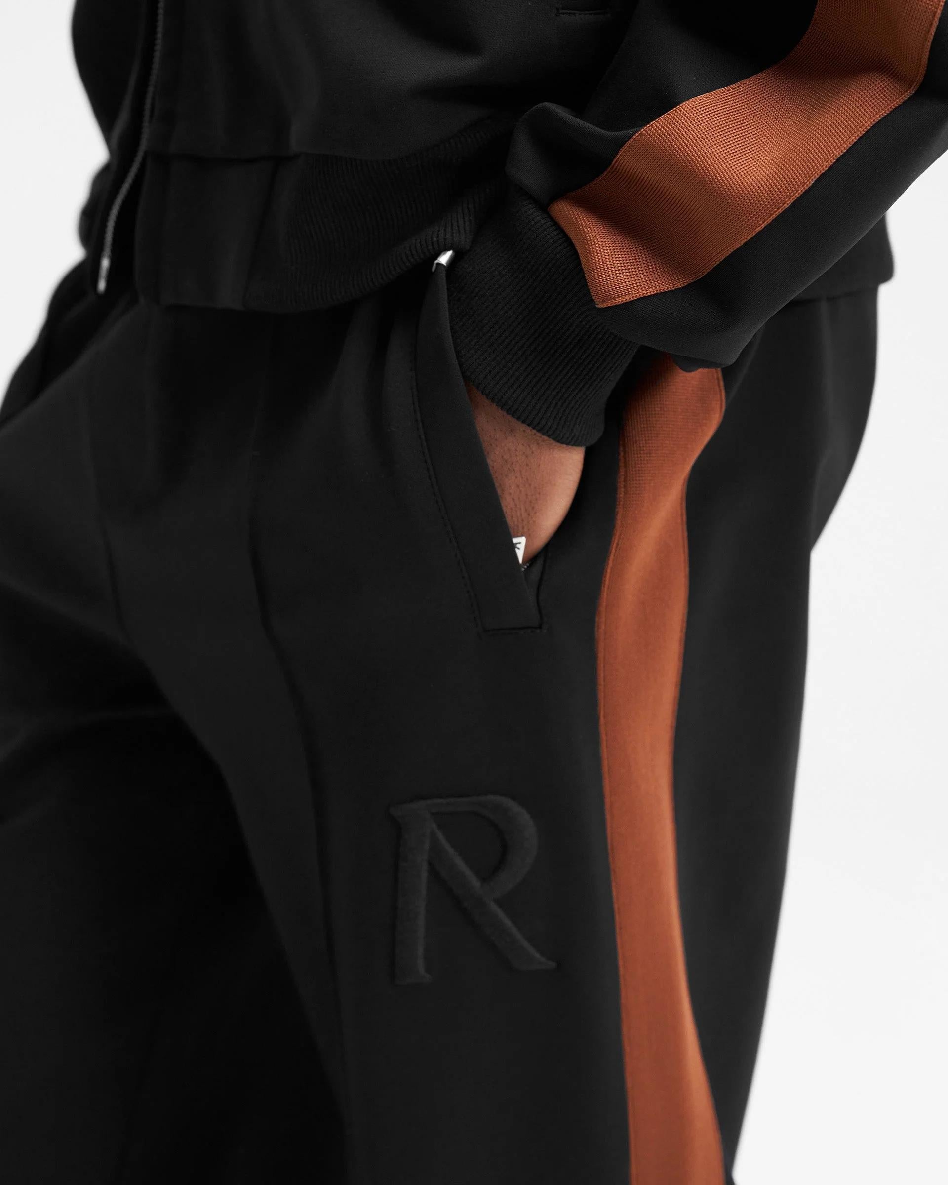 BLACK BROWN INITIAL TRACKSUIT SWEATPANT