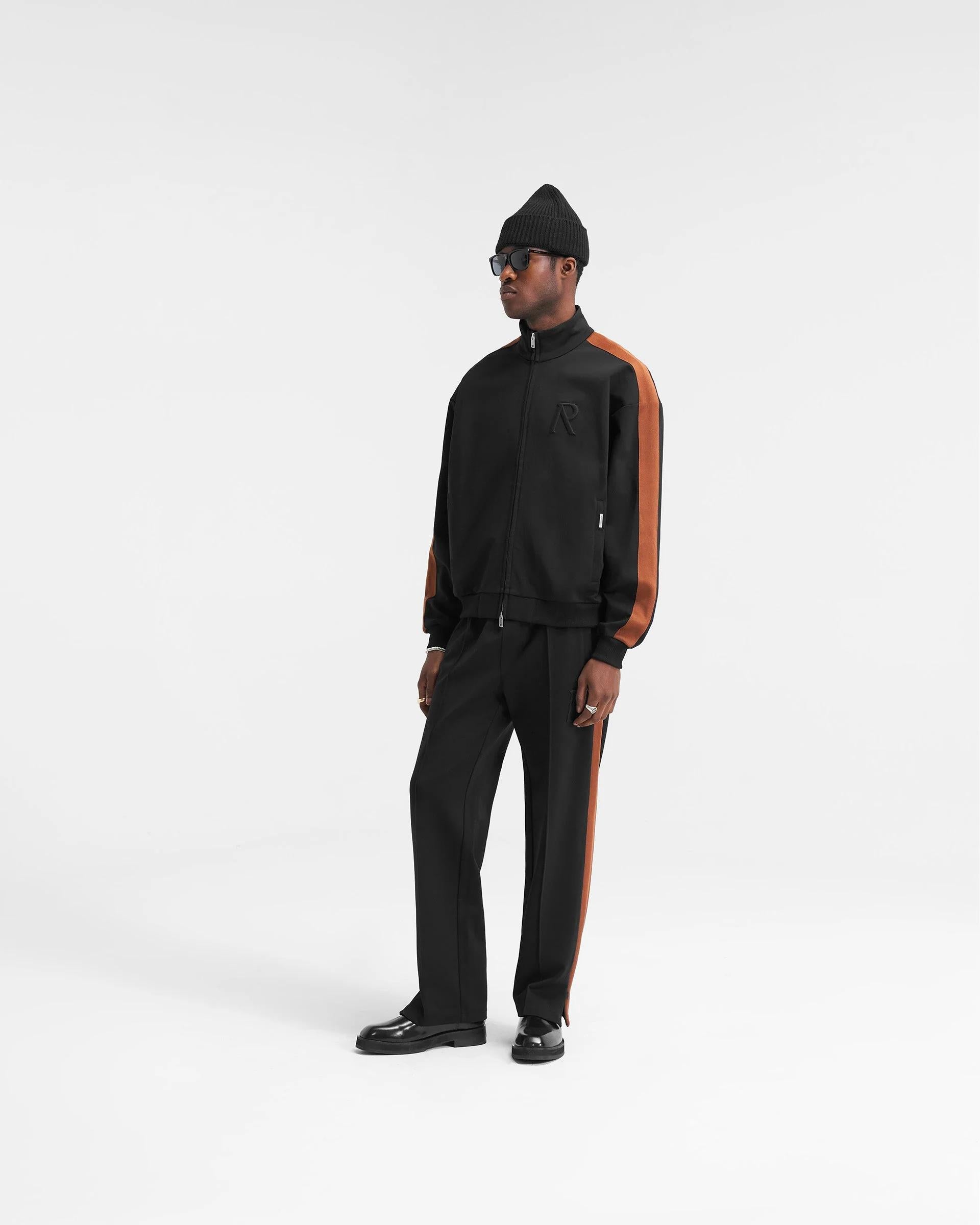 BLACK BROWN INITIAL TRACKSUIT SWEATPANT