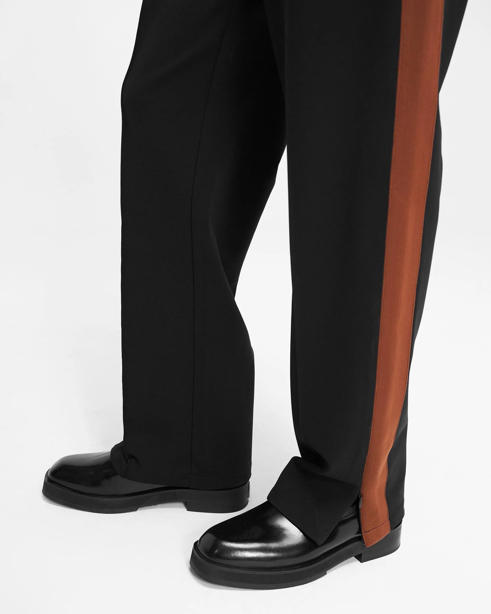 BLACK BROWN INITIAL TRACKSUIT SWEATPANT