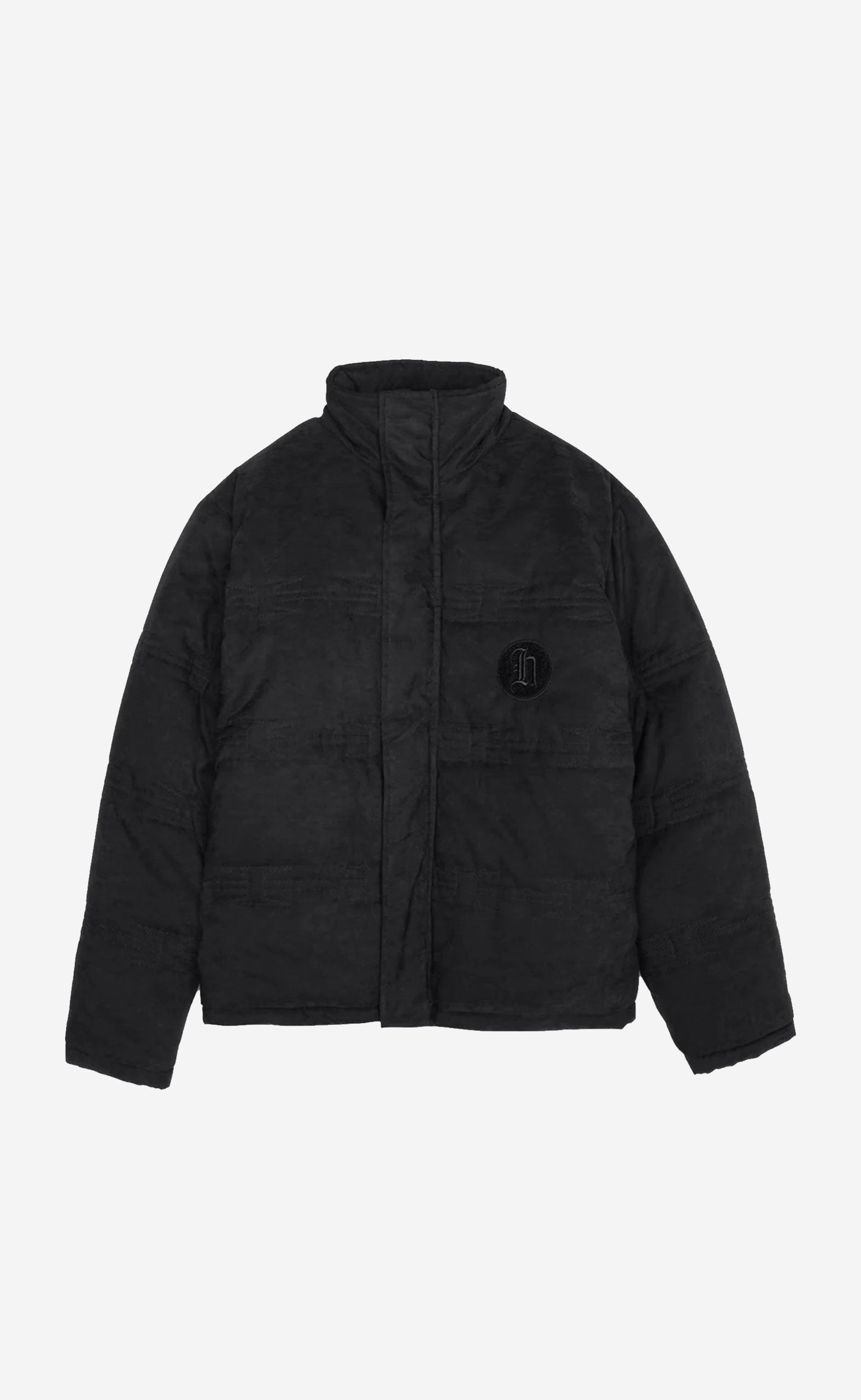 BLACK C-FALL H WIRE QUILT JACKET