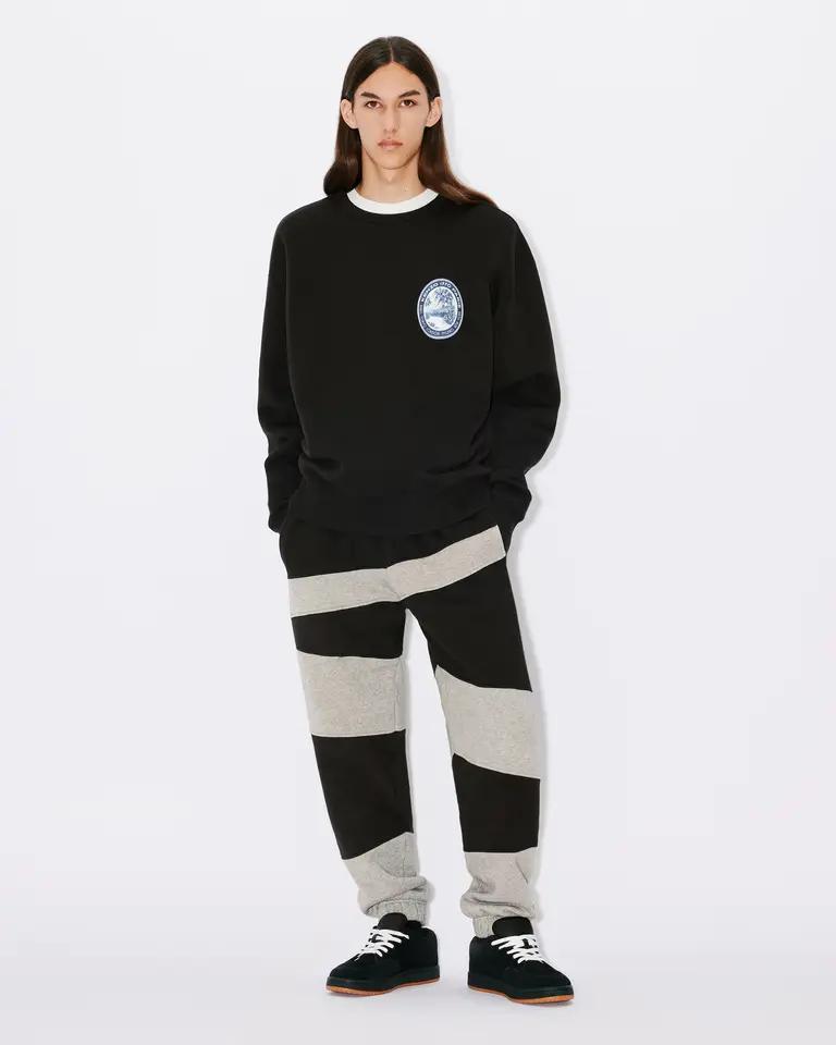 BLACK KENZO TIGER PATCH OVERSIZE SW