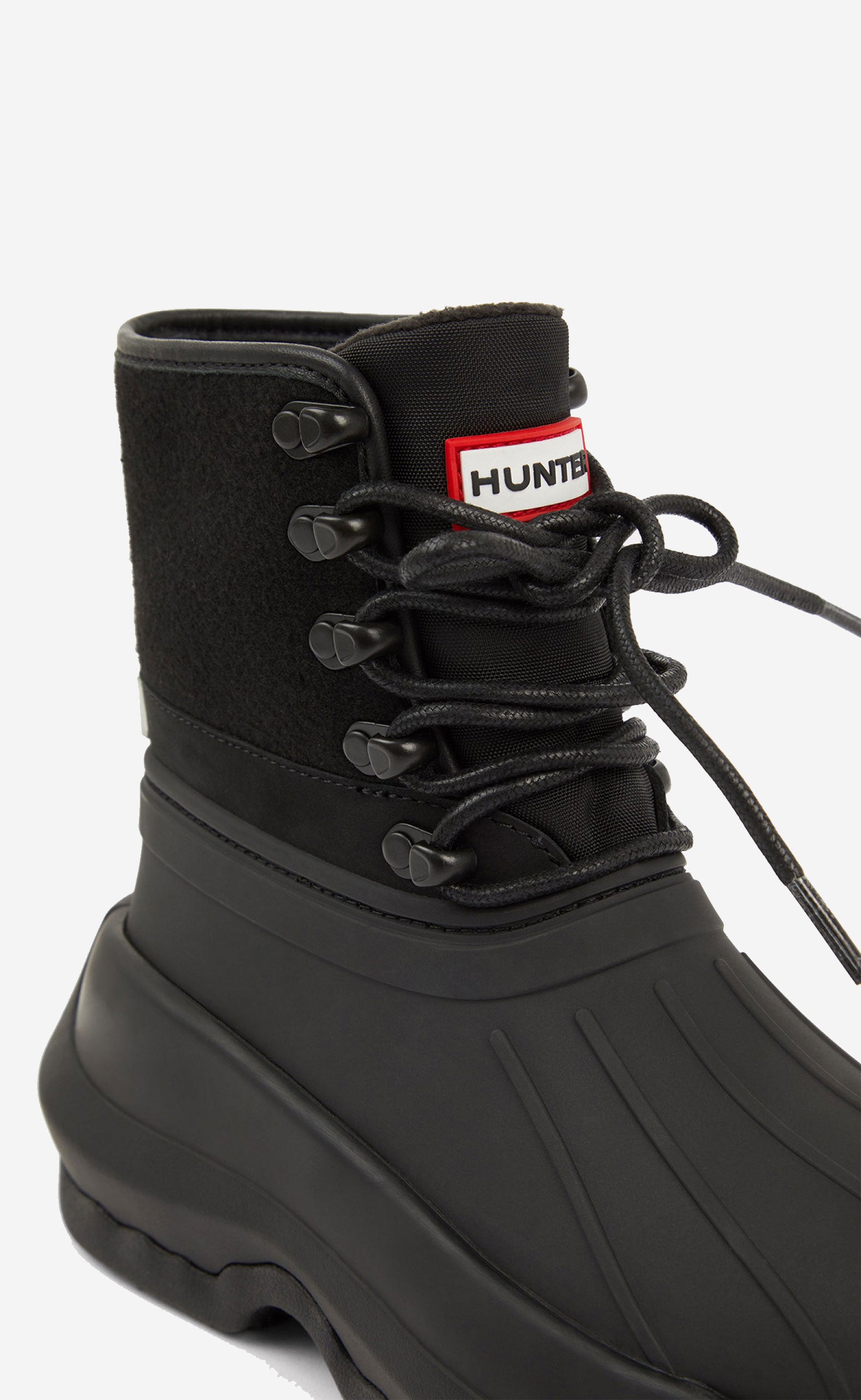 BLACK KENZO X HUNTER ANKLE BOOTS