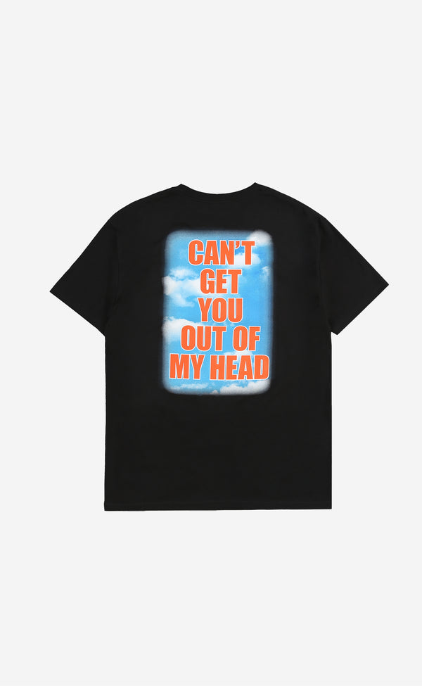 BLACK OUT OF MY HEAD T-SHIRT