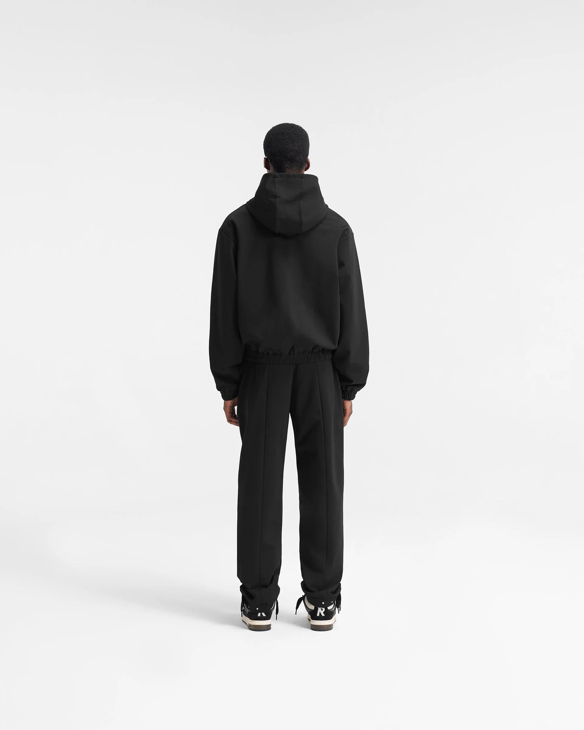 BLACK RELAXED TRACKSUIT SWEATPANT