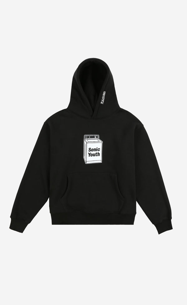 BLACK WASHING MACHINE HOODIE