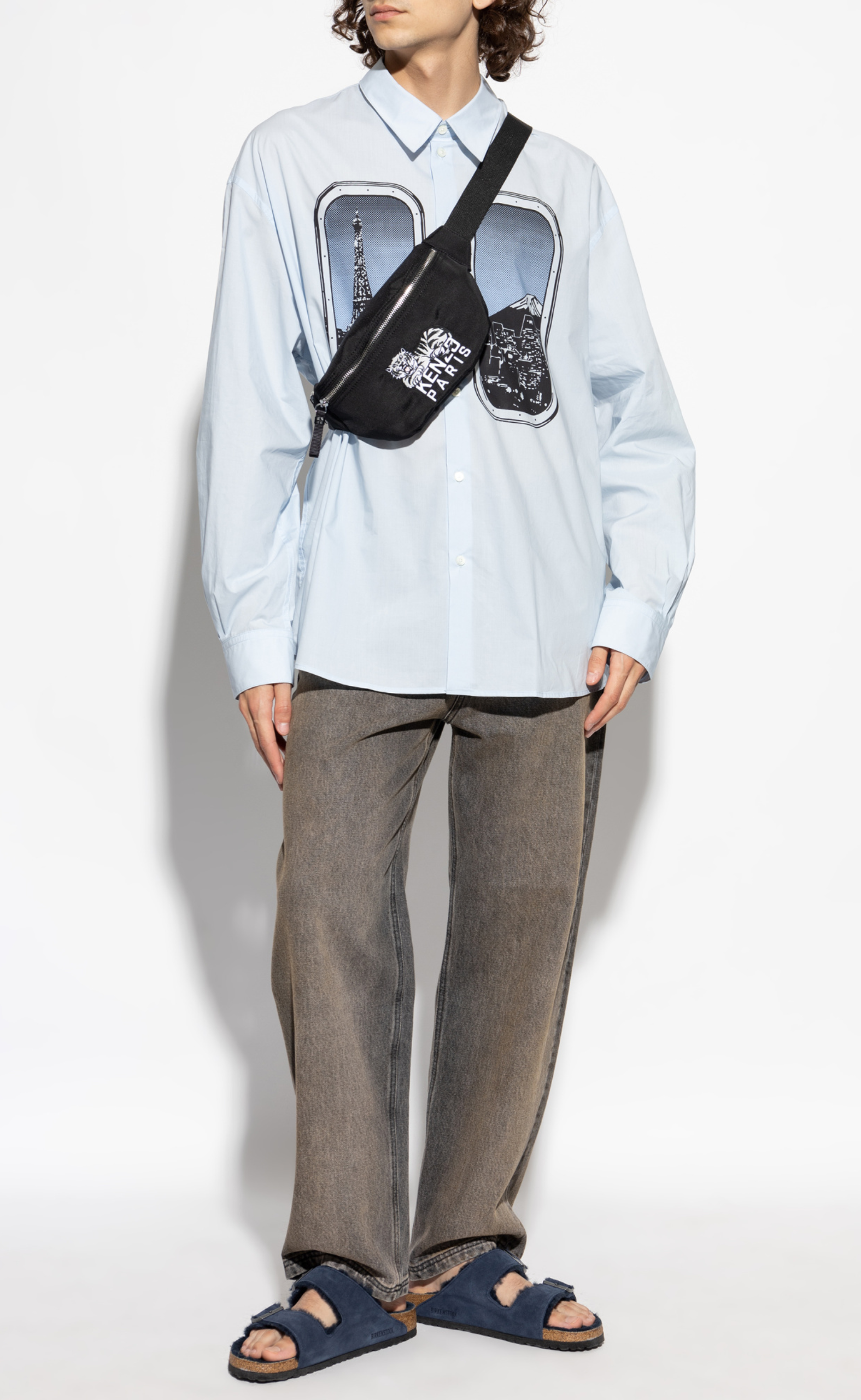 KENZO CITY CASUAL LIGHT BLUE SHIRT
