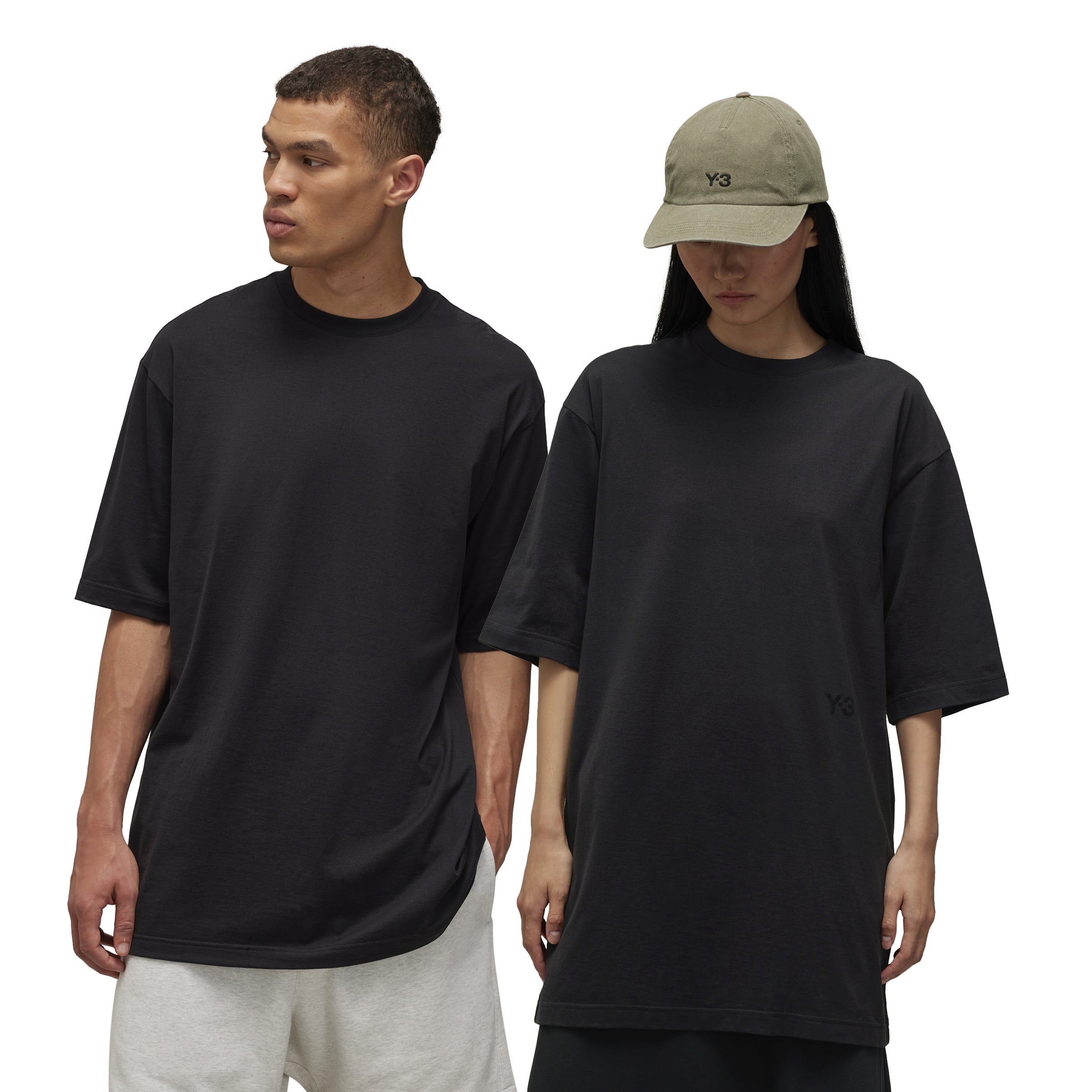 BOXY REGULAR CREW BLACK T-SHIRT