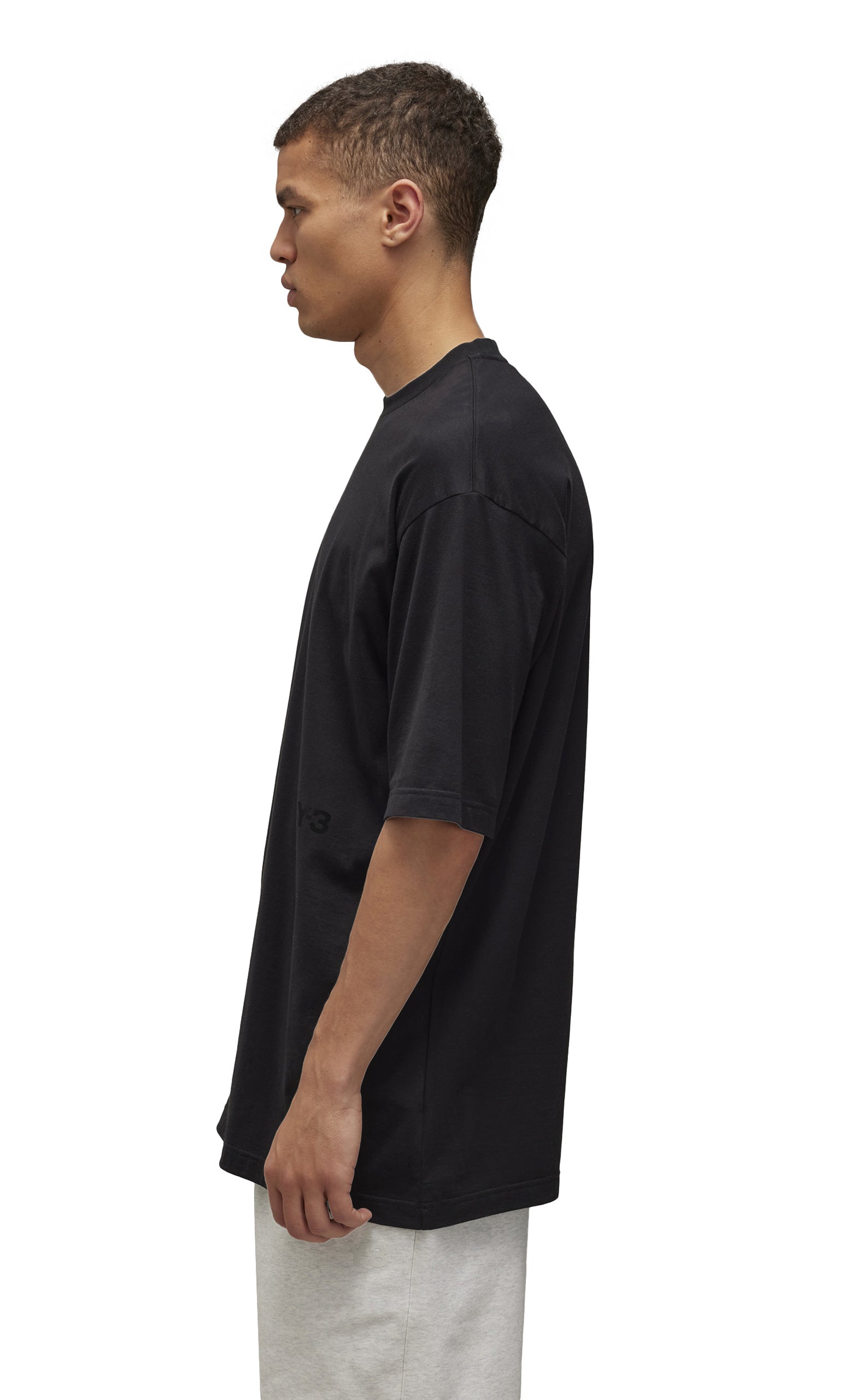 BOXY REGULAR CREW BLACK T-SHIRT