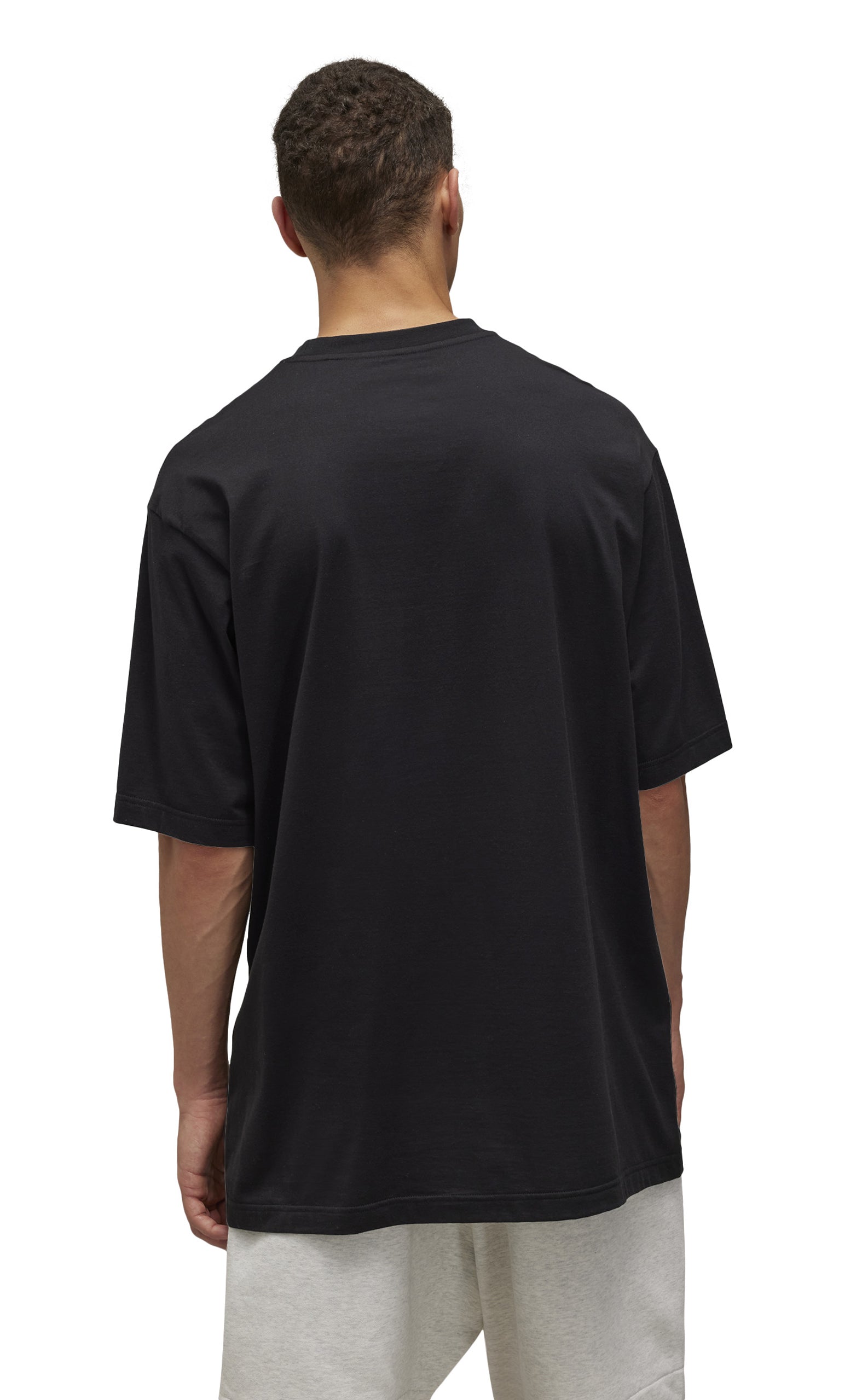 BOXY REGULAR CREW BLACK T-SHIRT