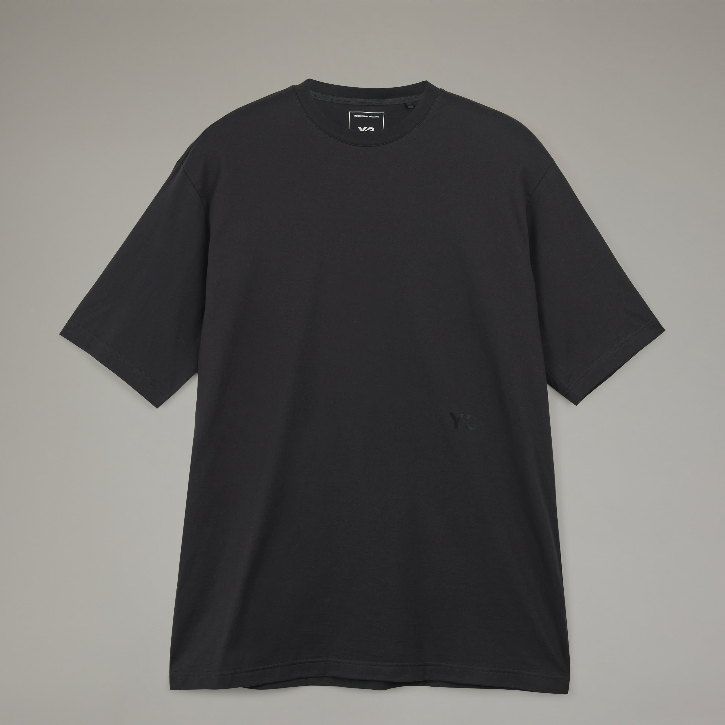 BOXY REGULAR CREW BLACK T-SHIRT