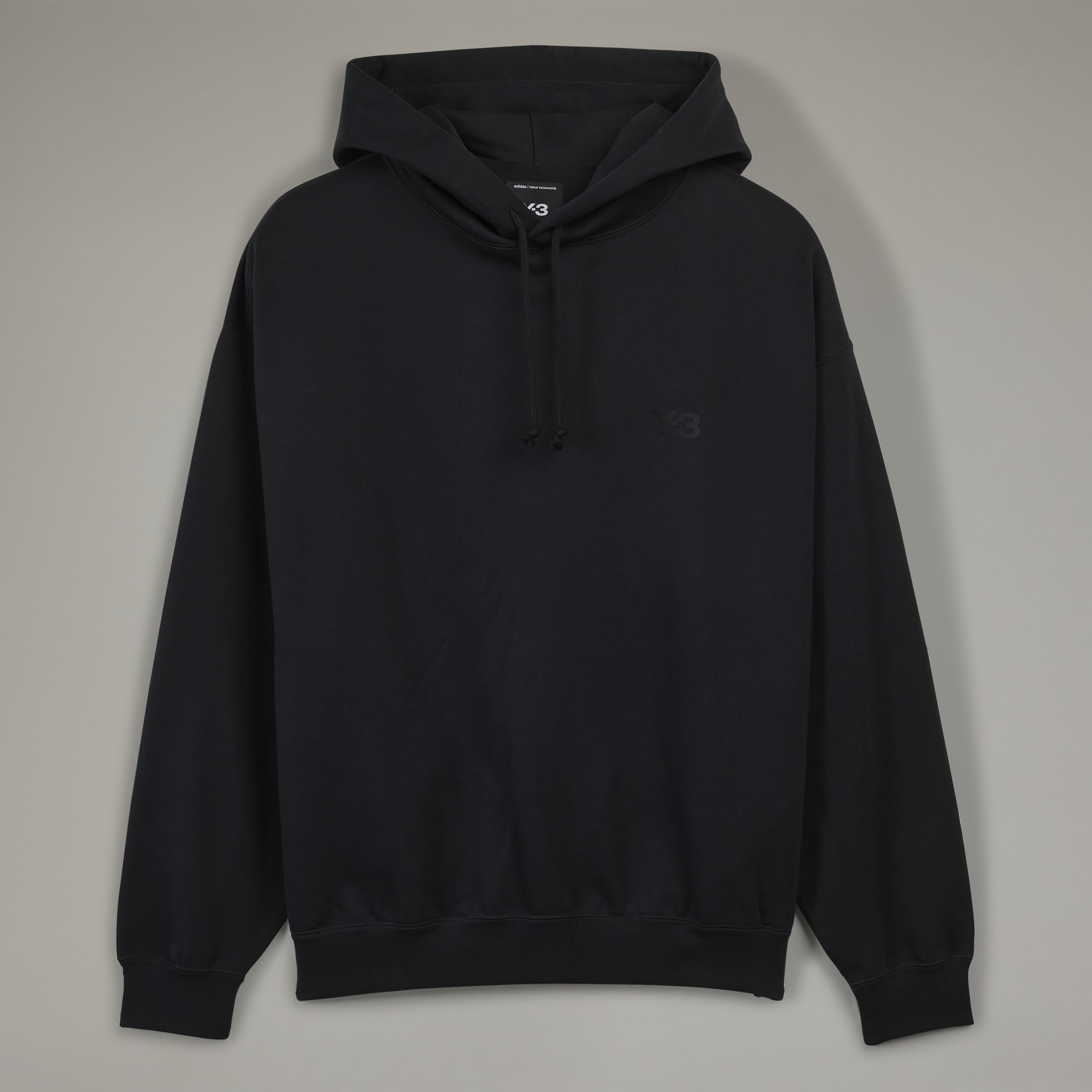 BRUSHED TERRY BLACK HOODIE