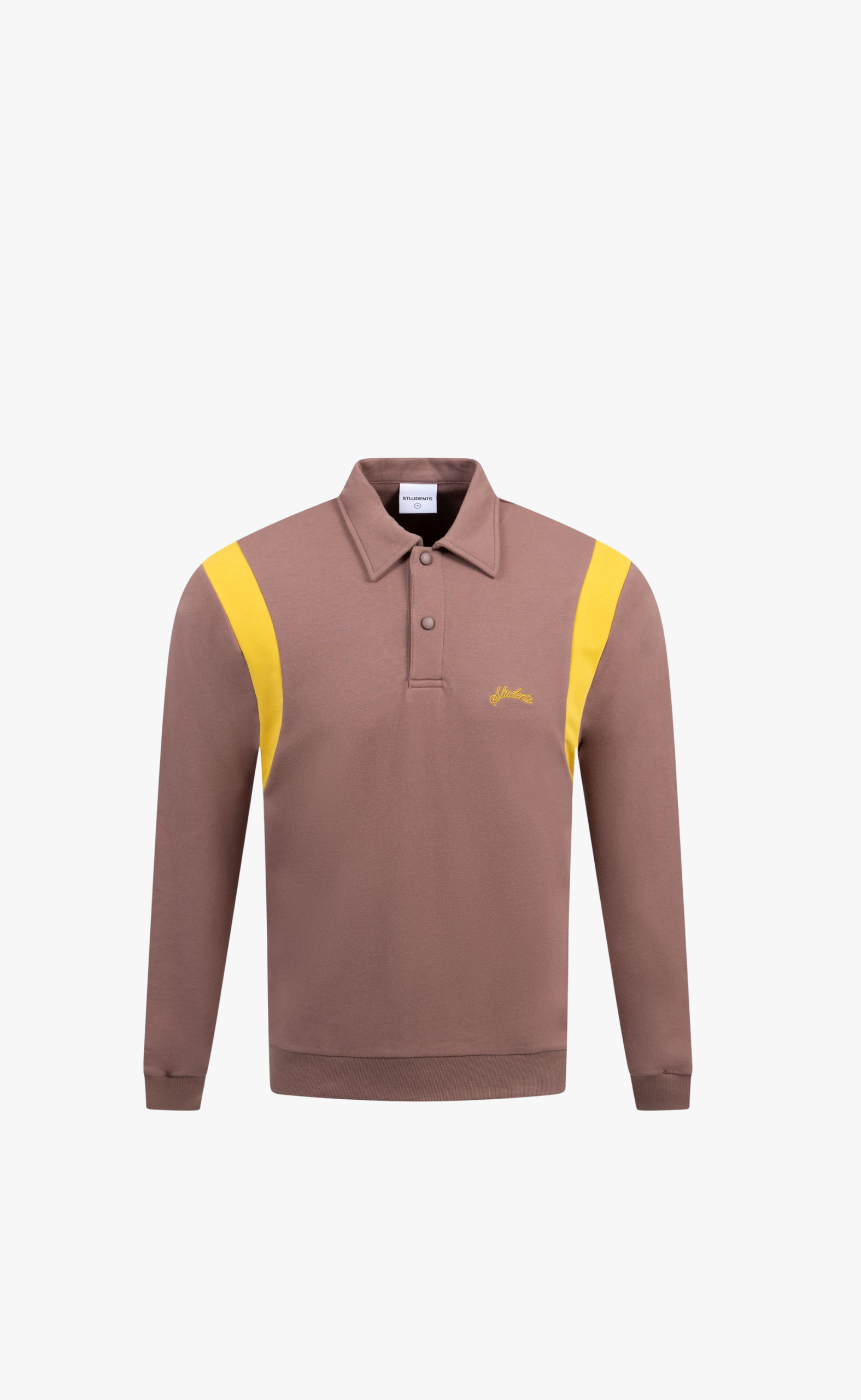 CALLUM POLO BROWN LONGSLEEVE