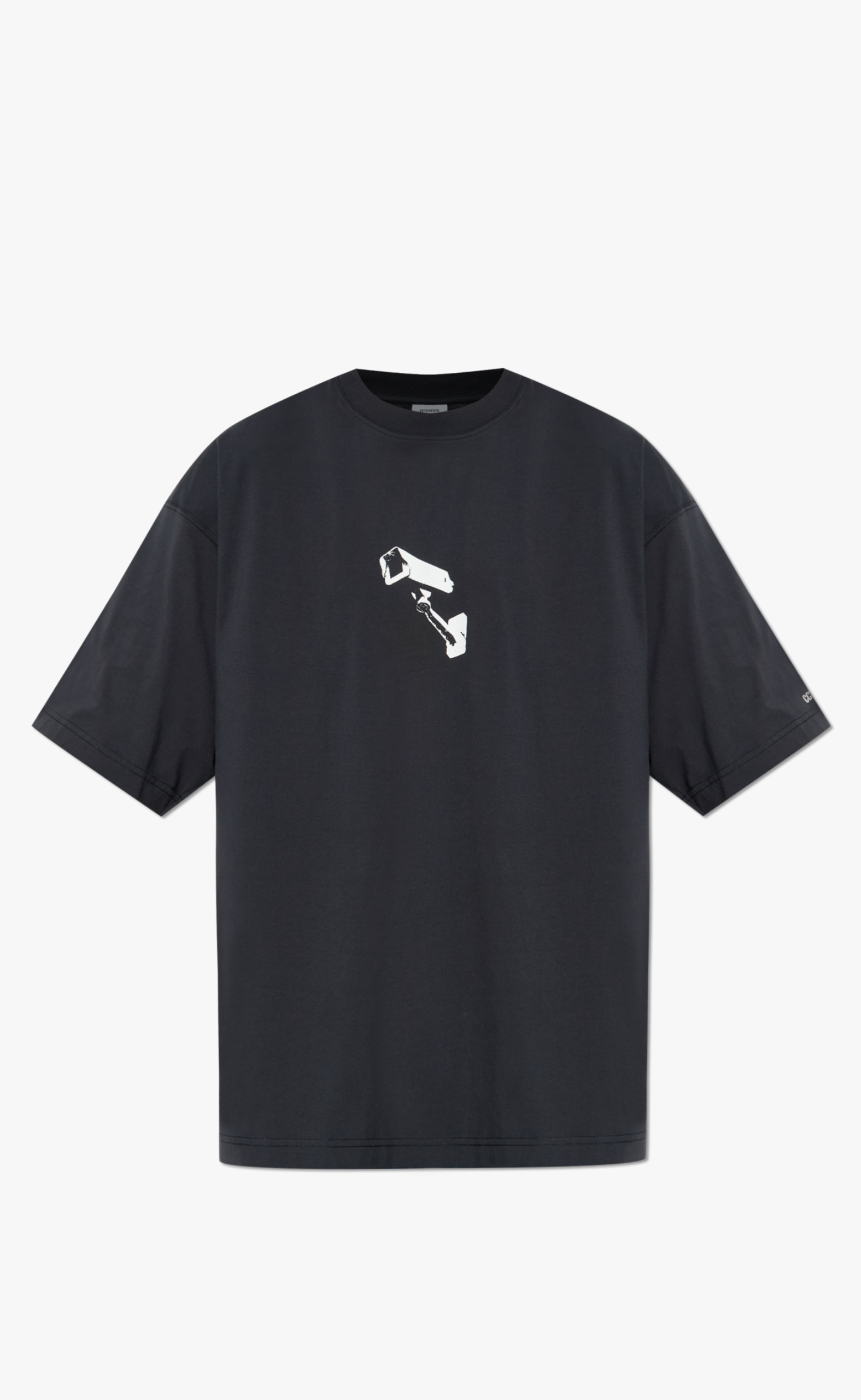CCTV OVERSIZED WASHED BLACK T-SHIRT