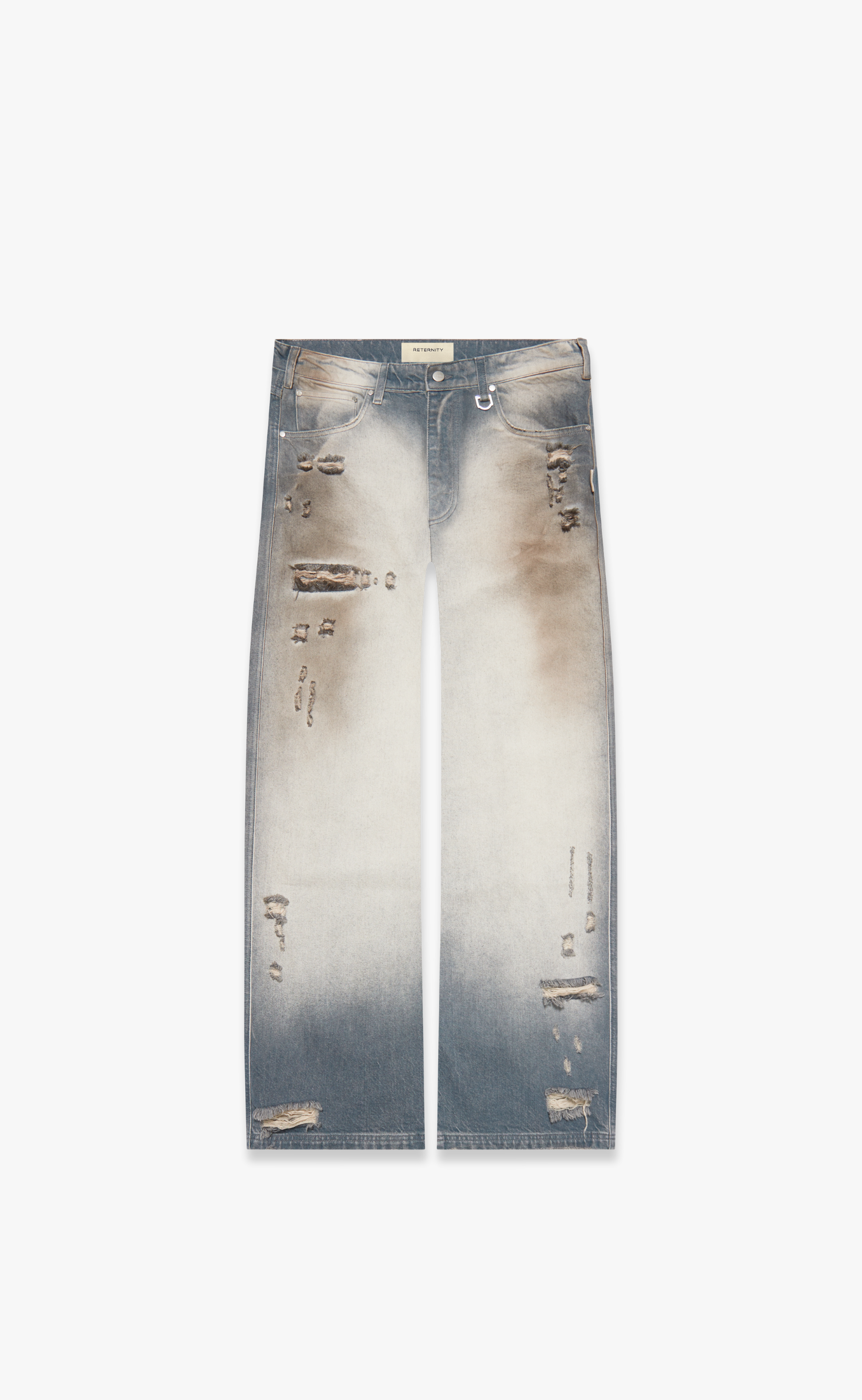 COLORIS DISTRESSED BLUE JEANS