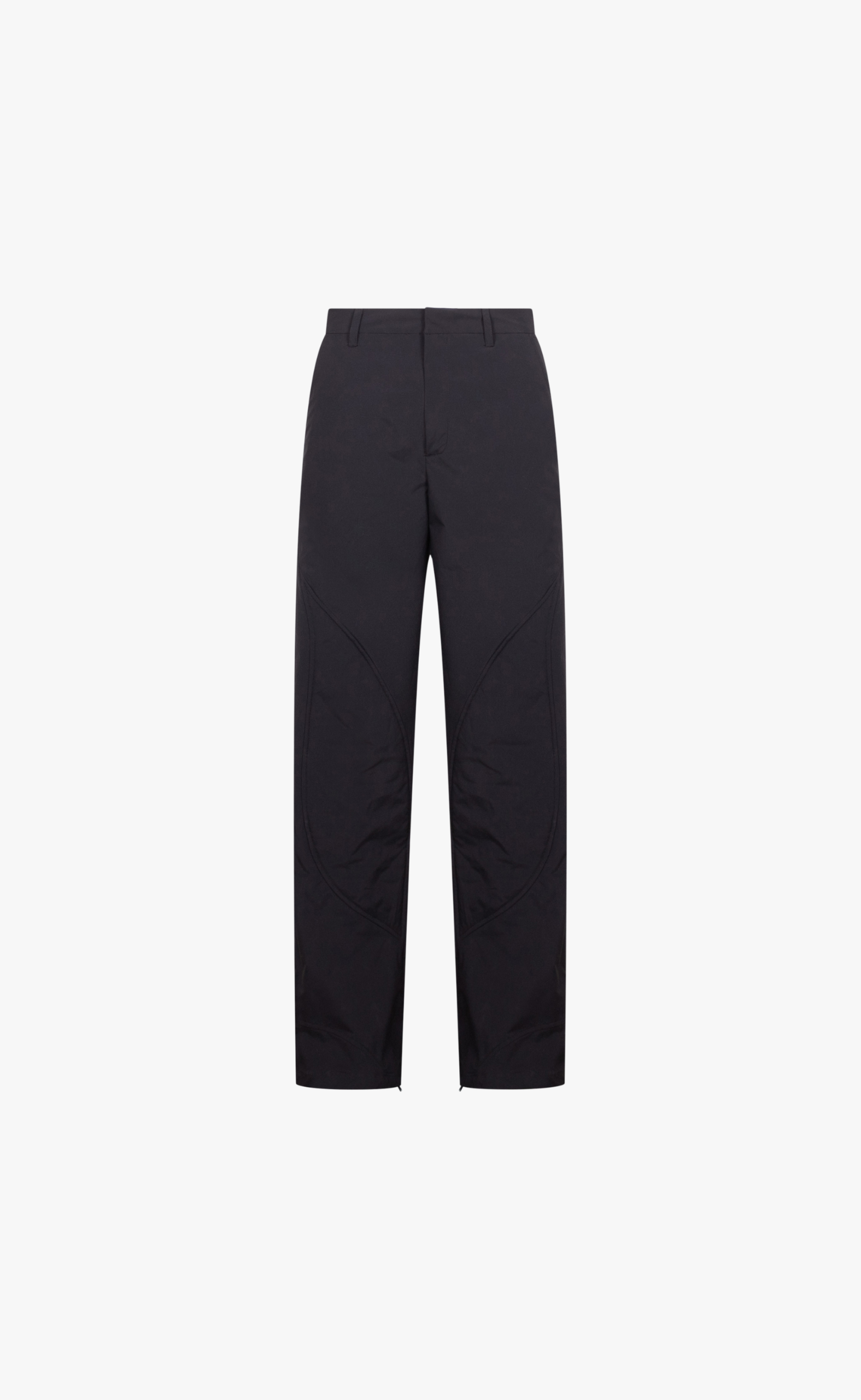 CONCORDANCE PUFFED CARGO BLACK PANTS