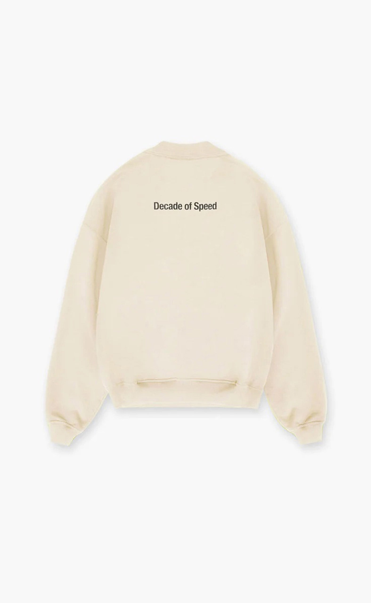 CREAM DECADE OF SPEED SWEATER