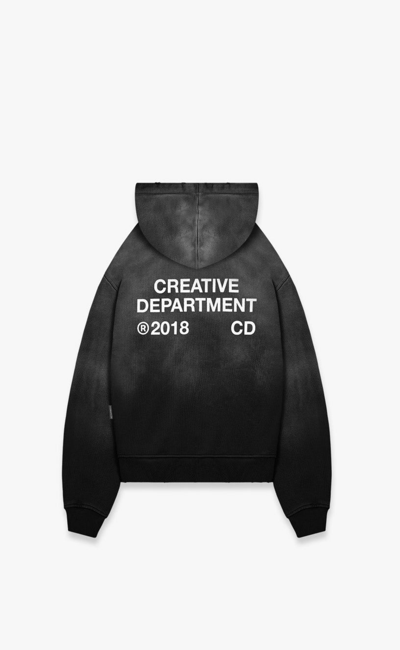 CREATIVE DPT FADED BLACK HOODIE